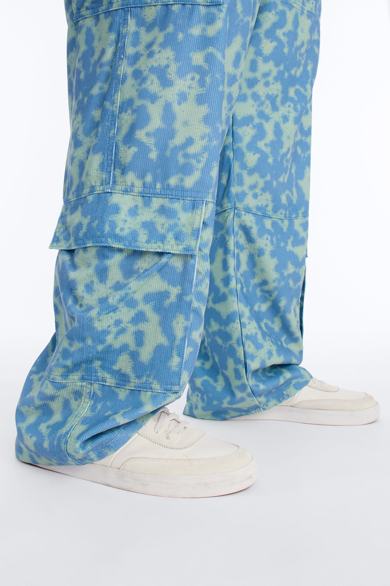 Baggy Terrain Drip Textured Pant - Blue Fashion Nova