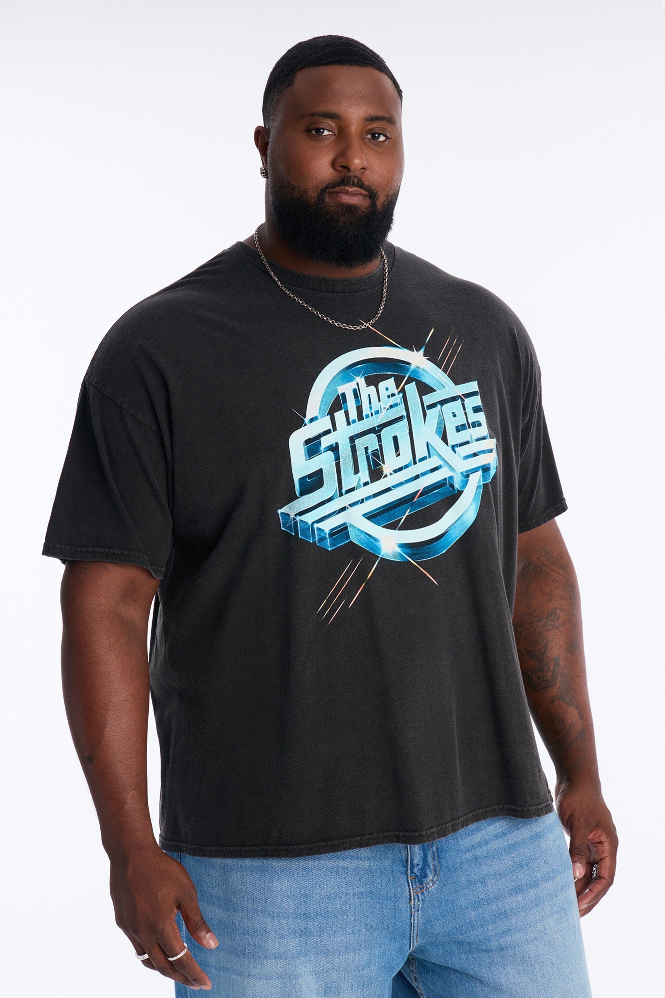 The Strokes Tour 2004 Short Sleeve Tee - Black Fashion Nova