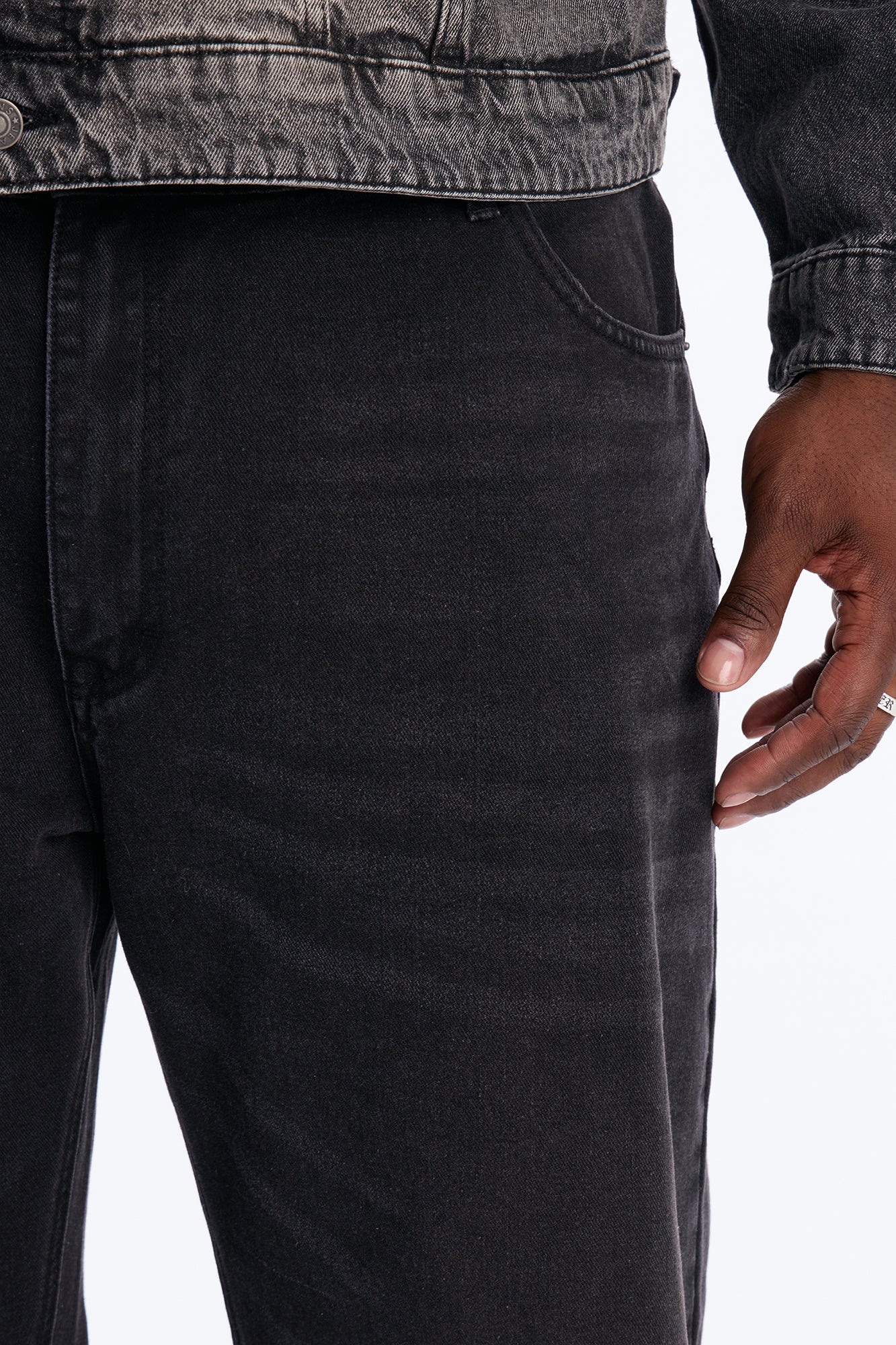 Essential Straight Rigid Jean - Black Wash Fashion Nova