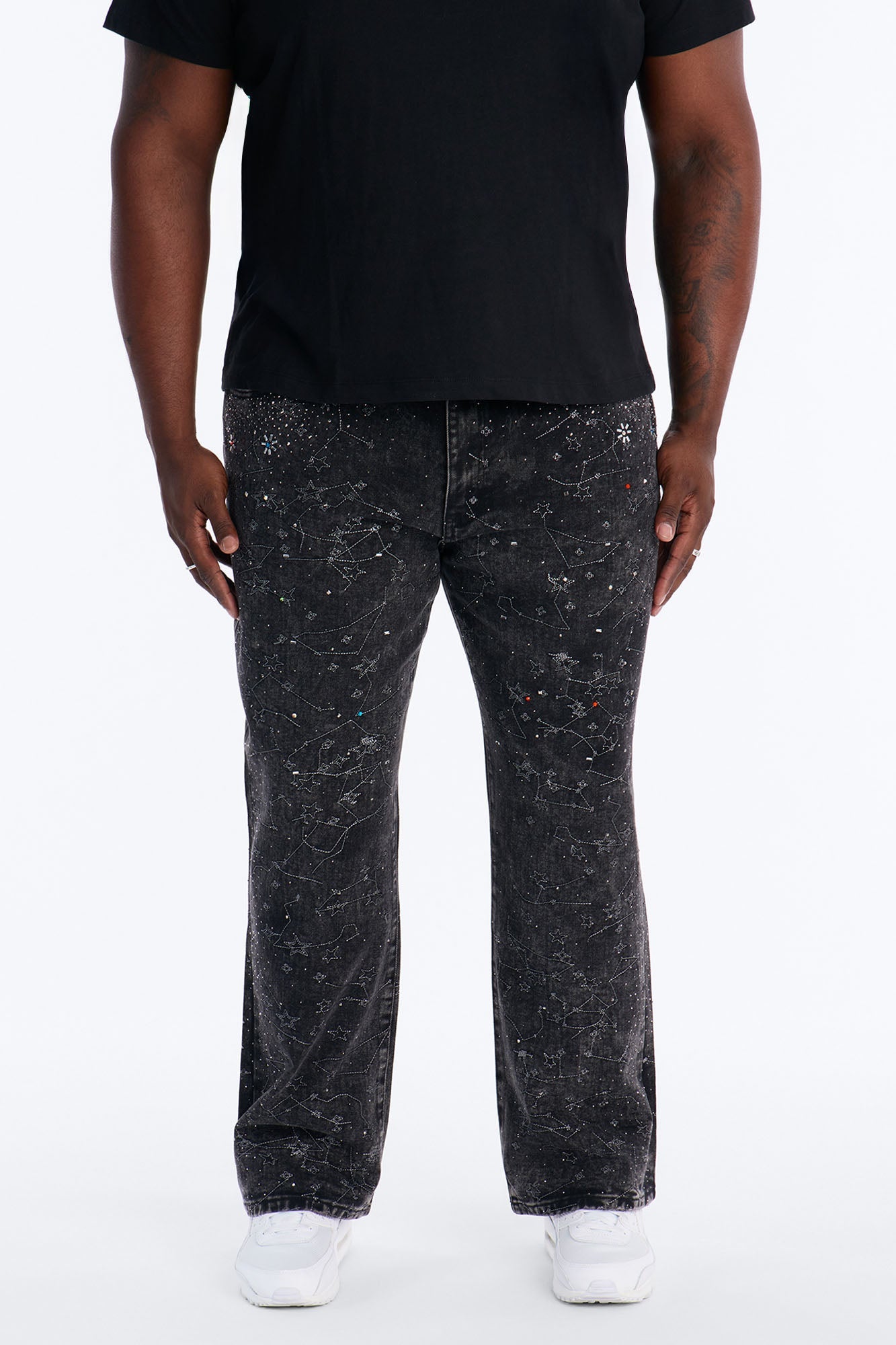 Straight Flare Eclipse Jean - Black Wash Fashion Nova