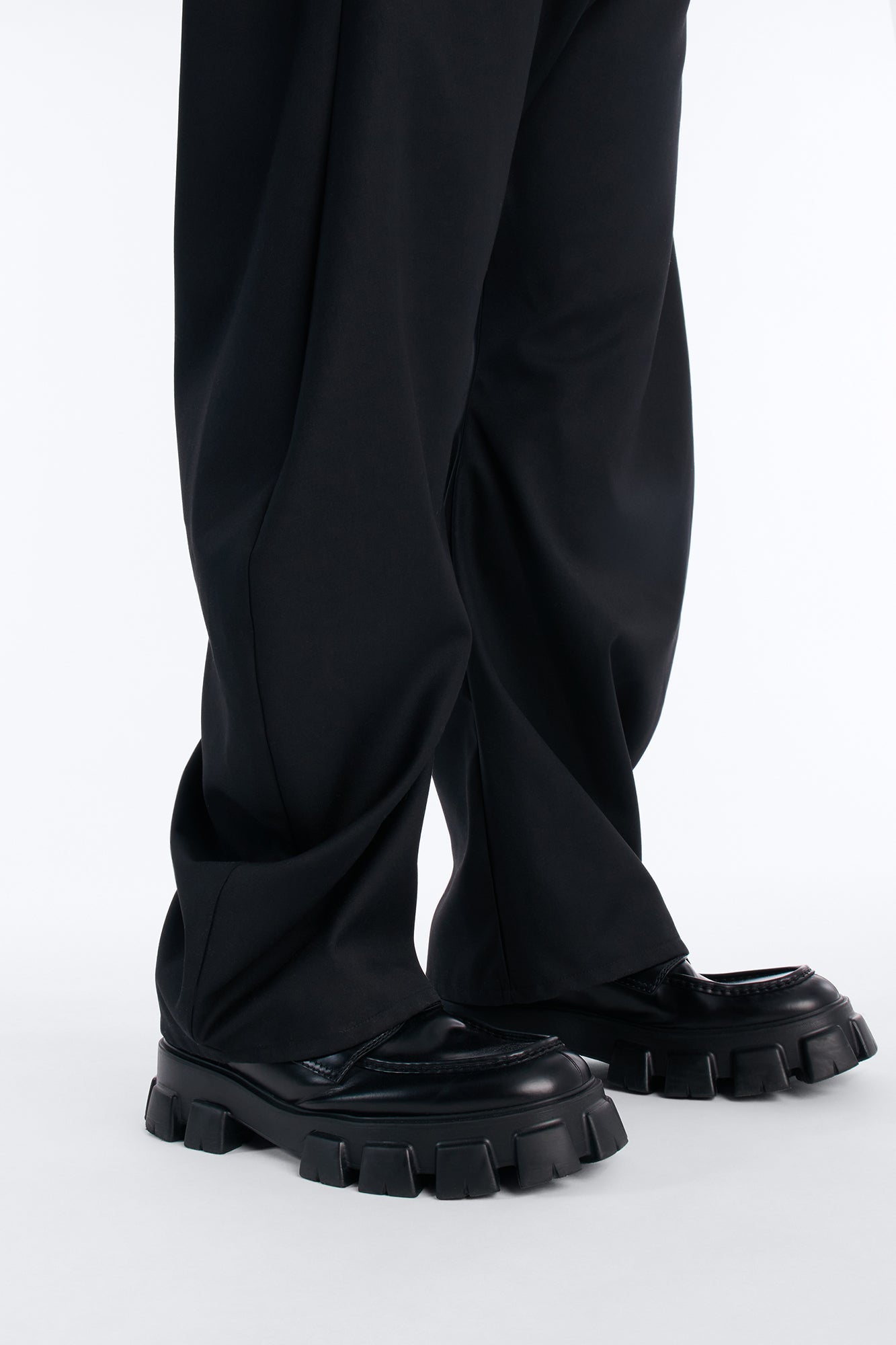 Baggy Icon Quad Trouser - Black Fashion Nova