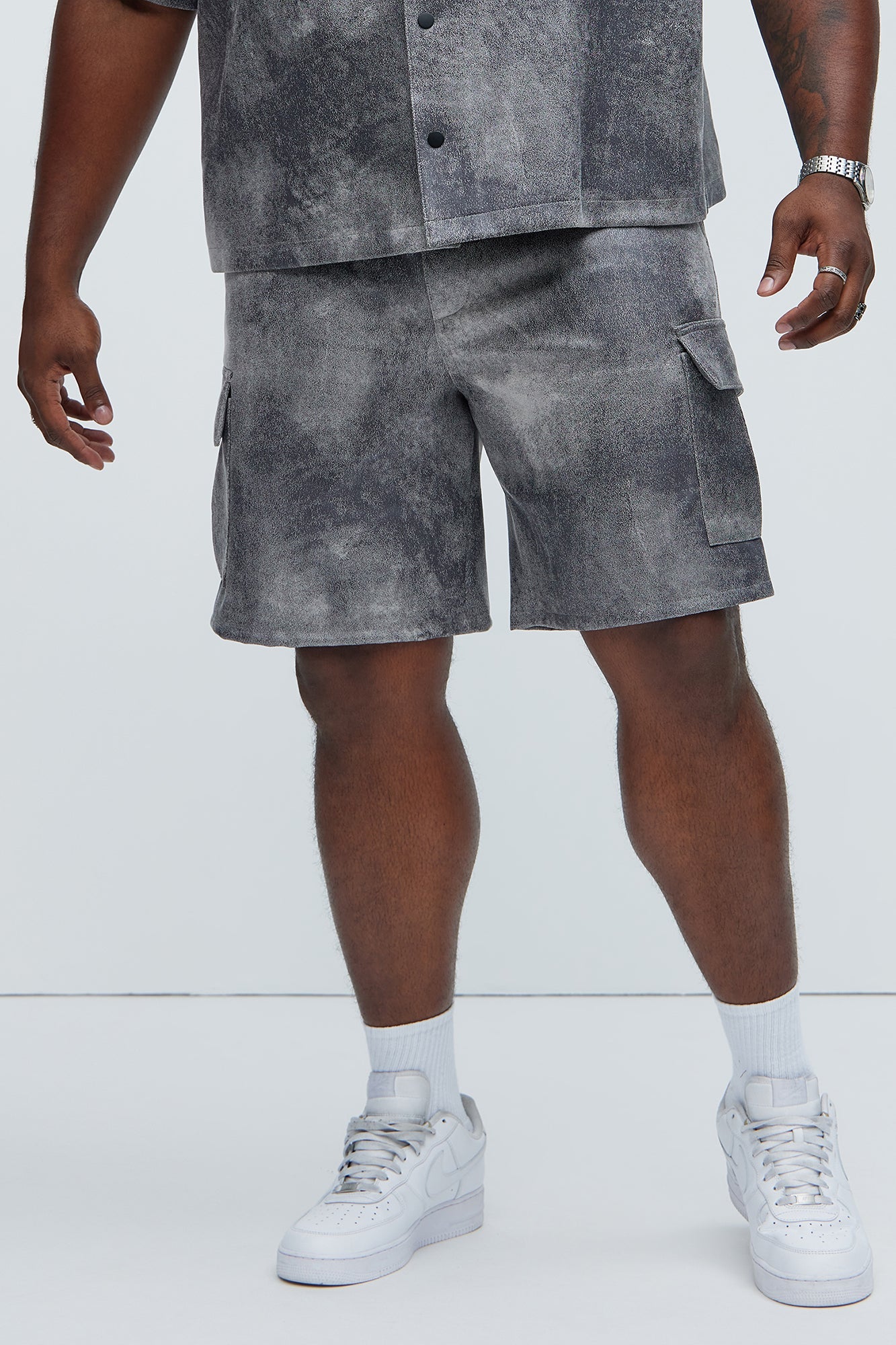 Manor Distressed Shorts - Grey Fashion Nova