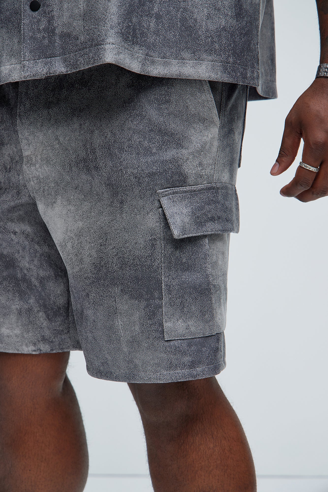 Manor Distressed Shorts - Grey Fashion Nova