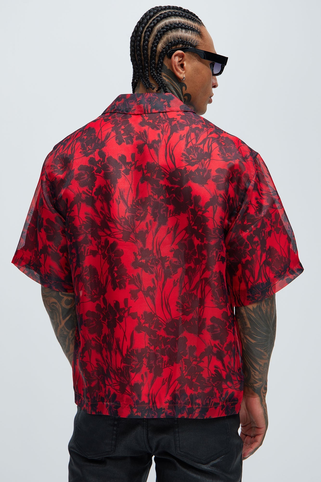 Pleasant Floral Shirt - Red/combo Fashion Nova