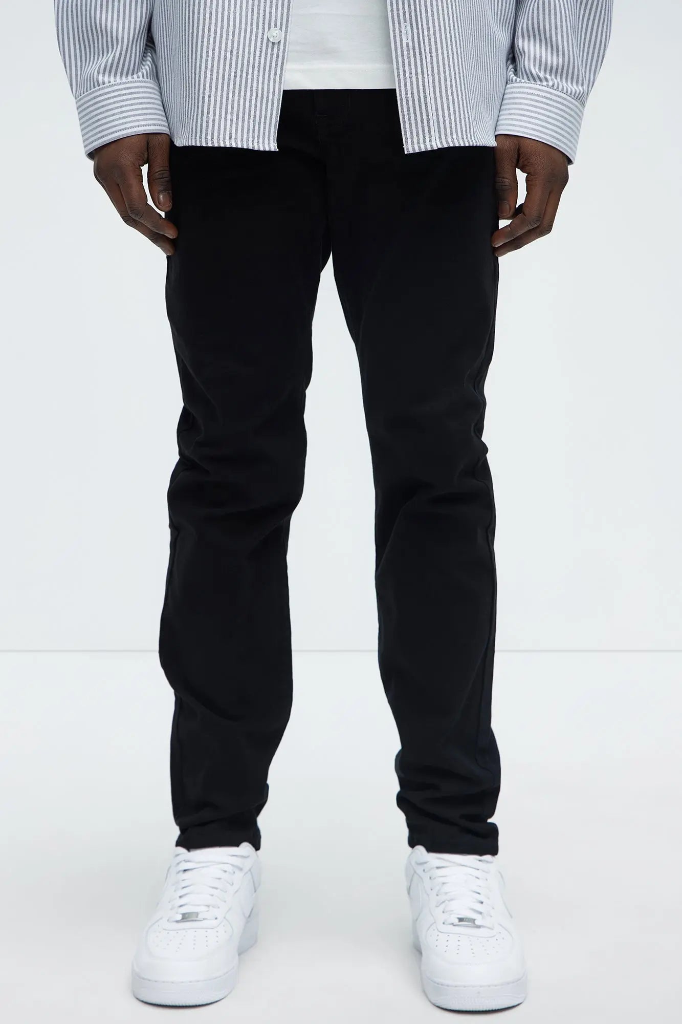 Mac Chino Skinny 5 Pocket Pants - Black Fashion Nova
