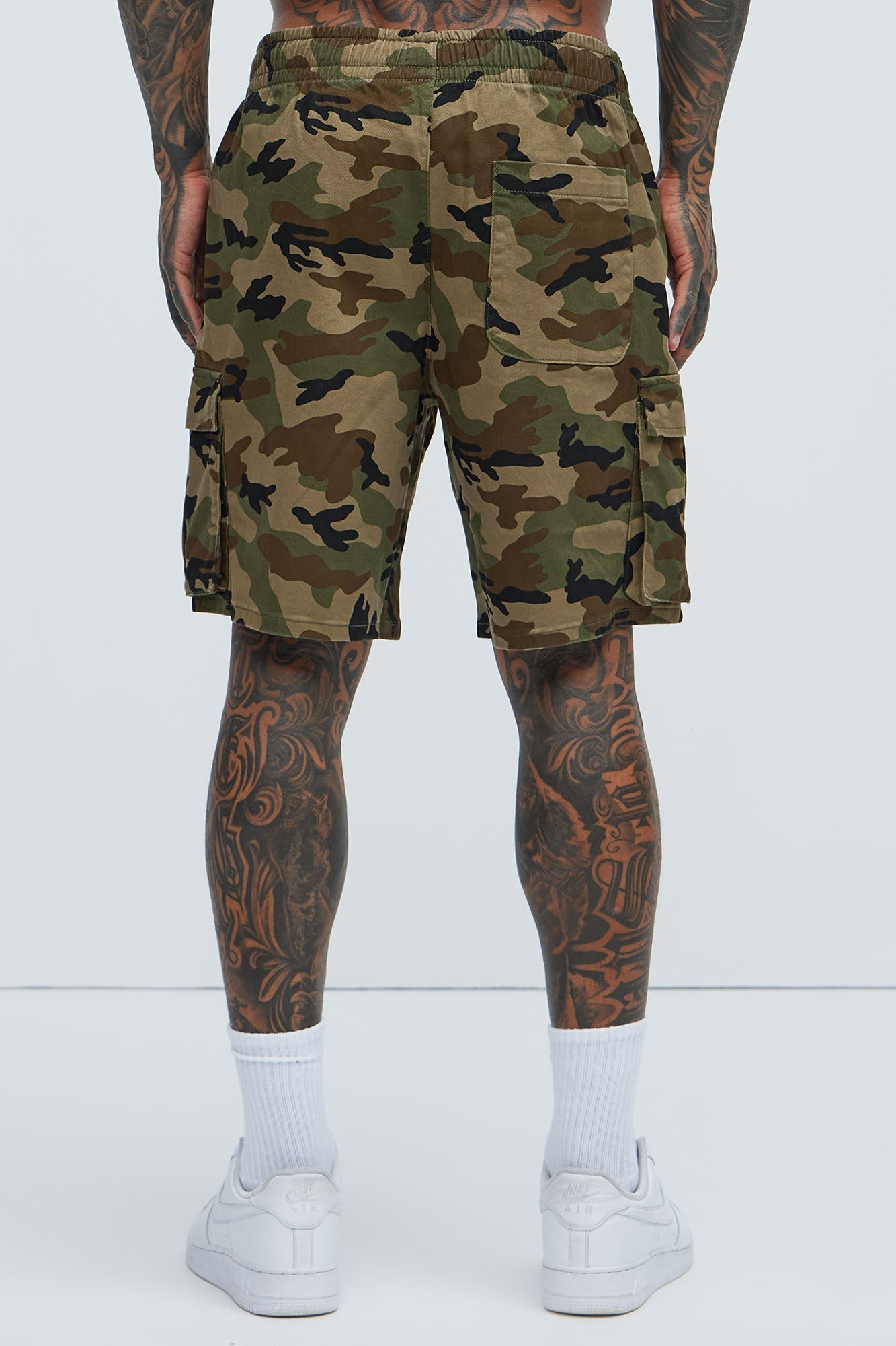 Twill Volley Cargo Shorts - Camouflage Fashion Nova