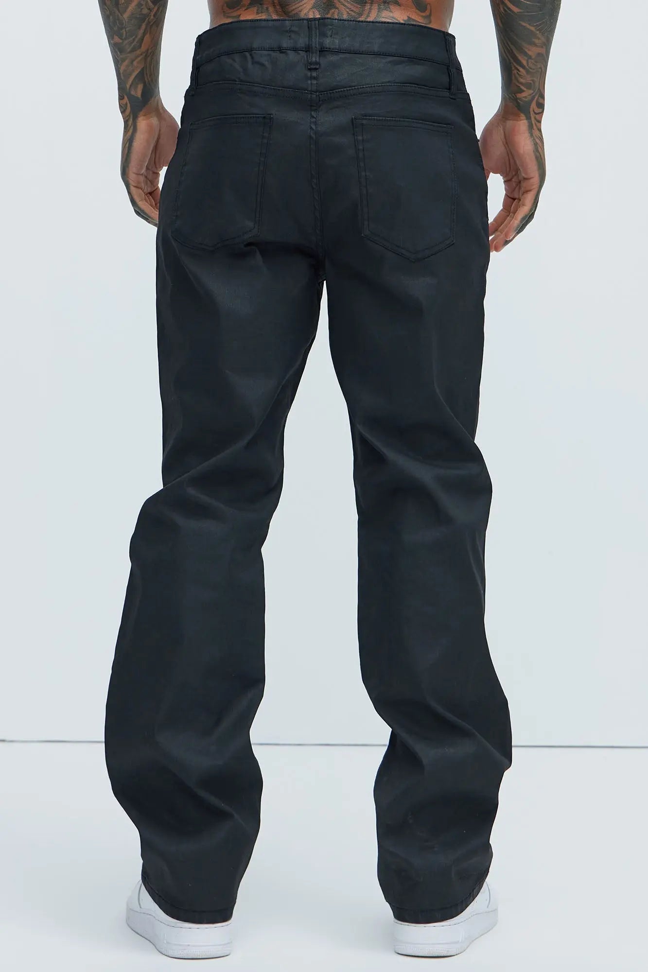 Chaos Embroidery Straight Jeans - Black Fashion Nova
