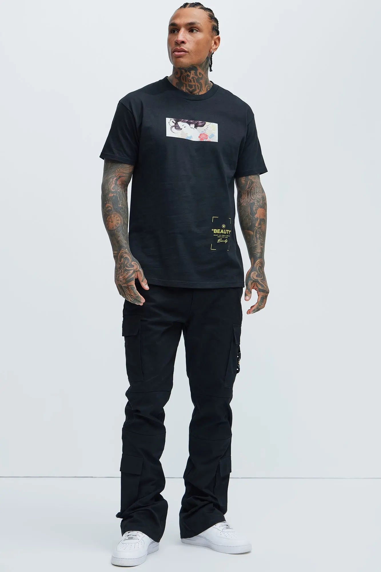 Nikko Slim Flare Pants - Black Fashion Nova