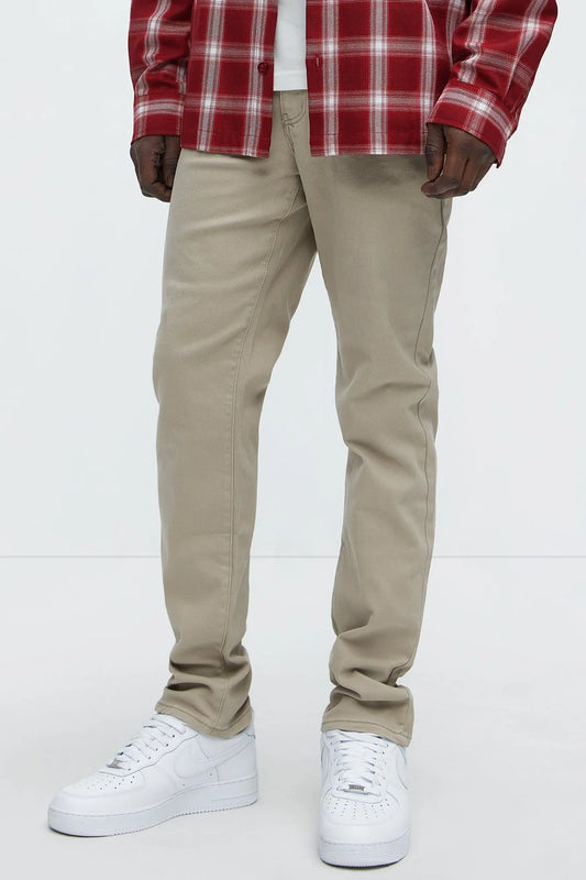 Cornell Slim Jeans - Khaki Fashion Nova