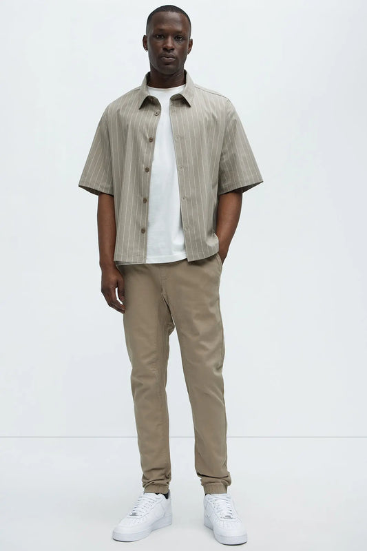 Colin Skinny Jogger - Khaki Fashion Nova