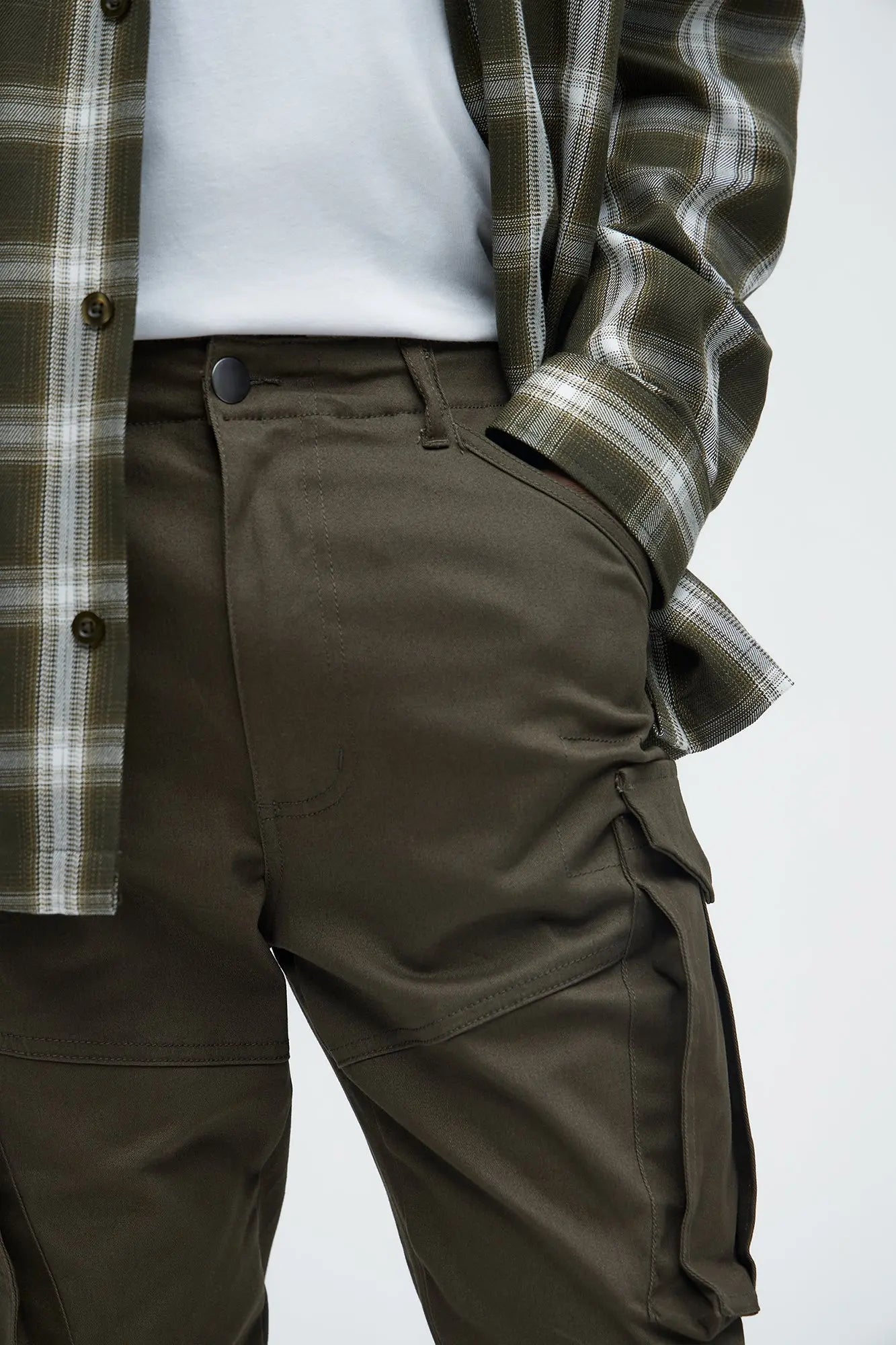 Summer Games Slim Cargo Pants - Olive Fashion Nova