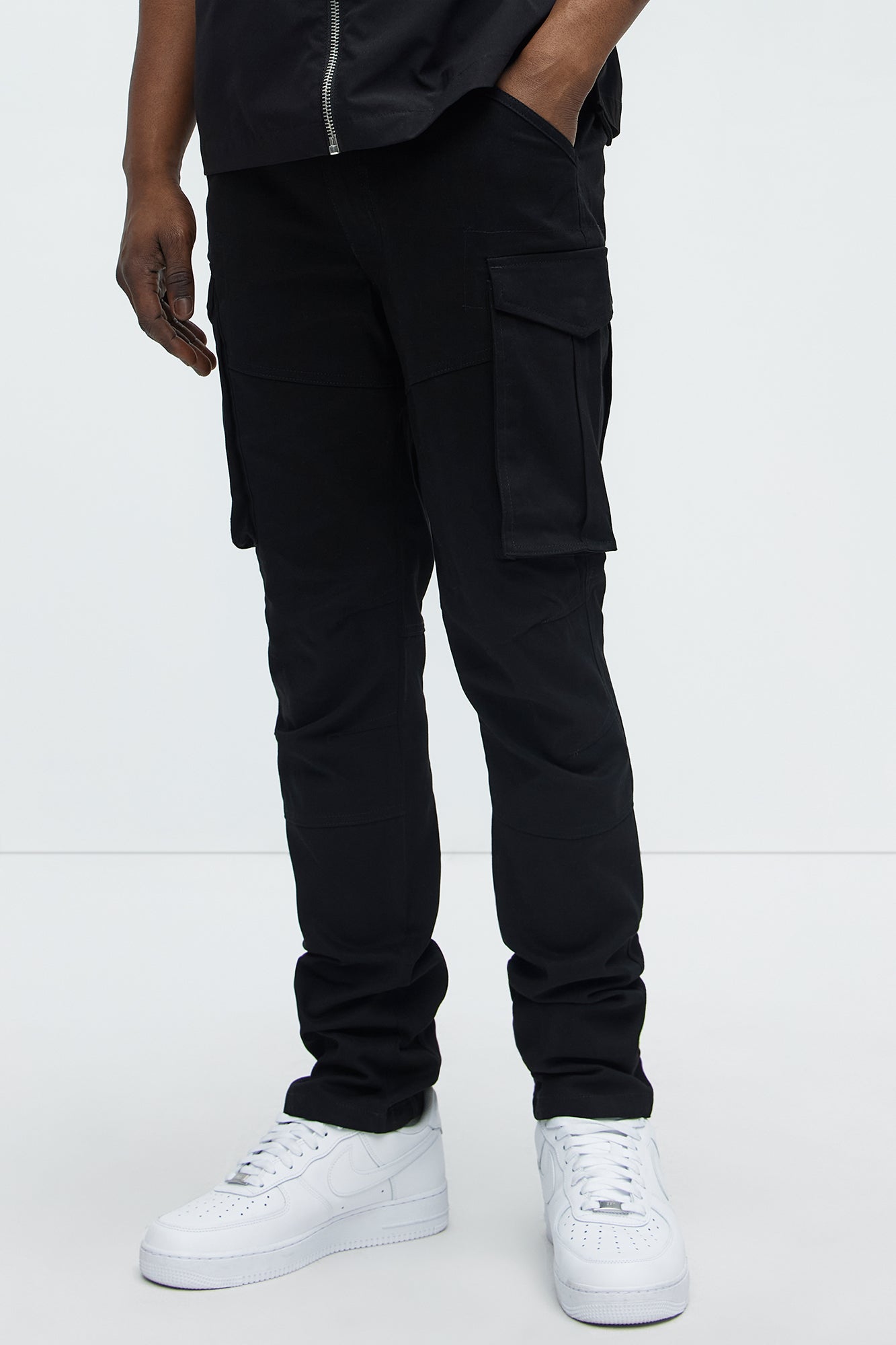 Summer Games Slim Cargo Pants - Black Fashion Nova