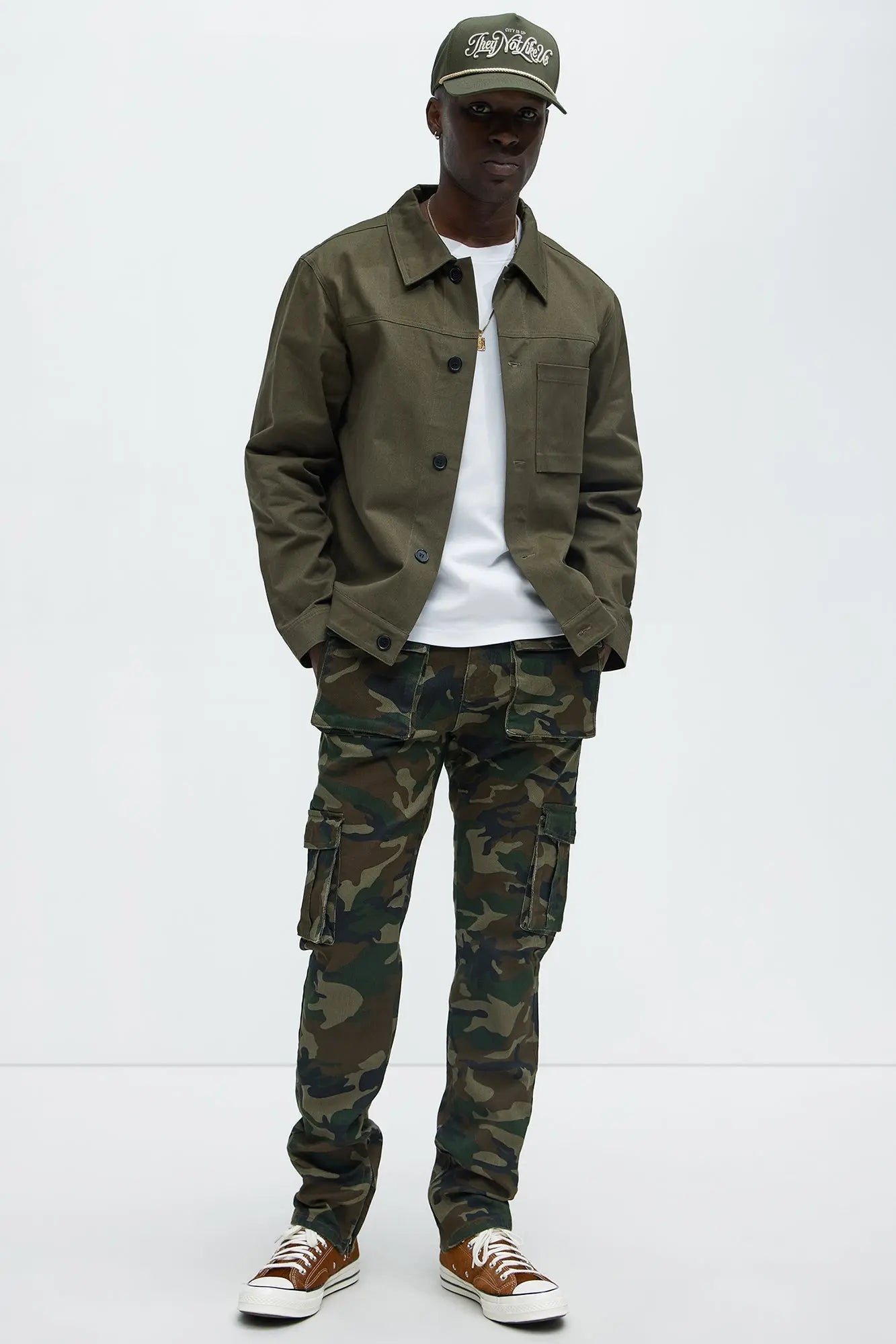 Hunter Slim Cargo Pants - Camouflage Fashion Nova