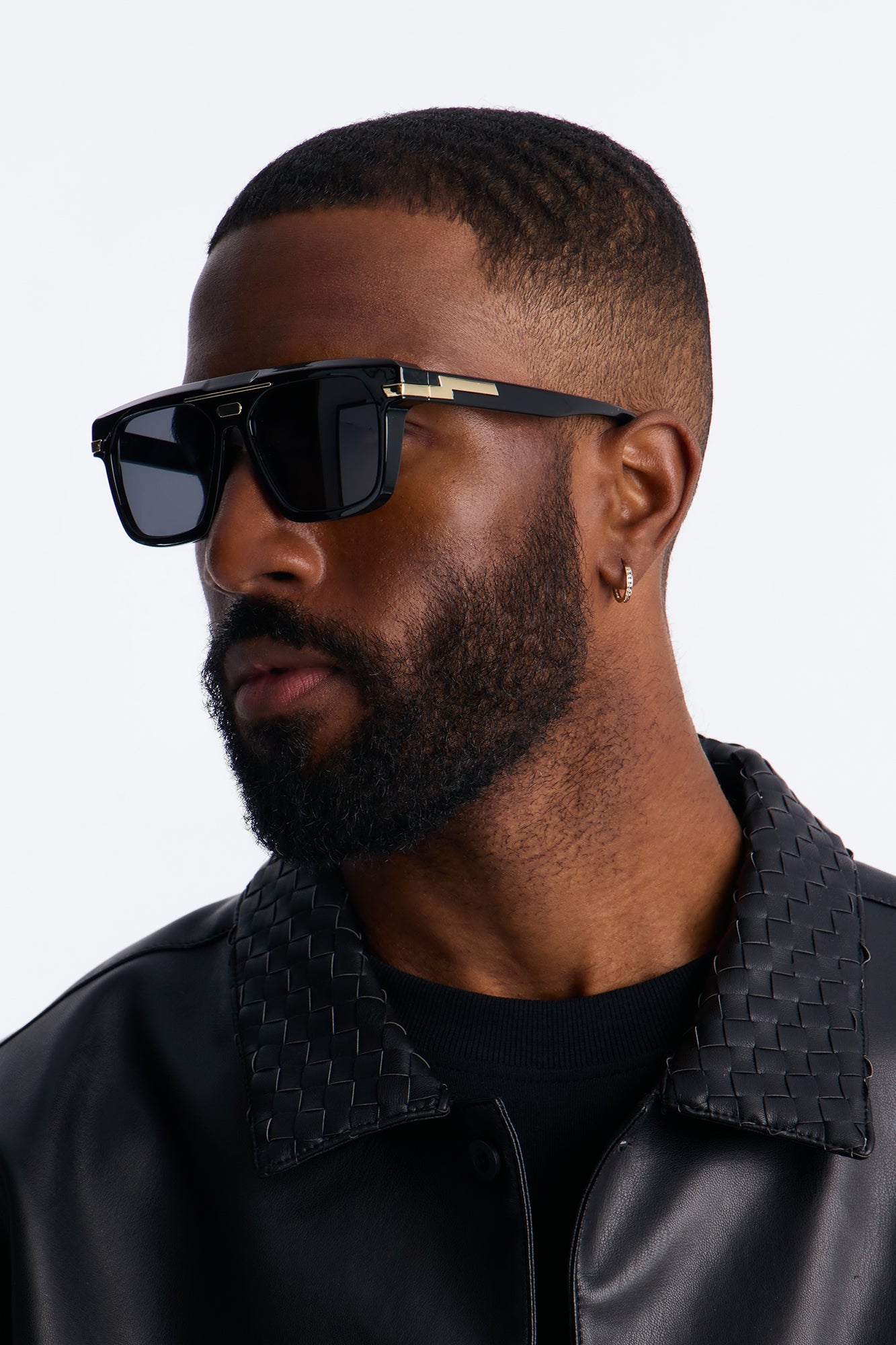 Stuck In Limbo Flat Top Sunglasses - Black Fashion Nova