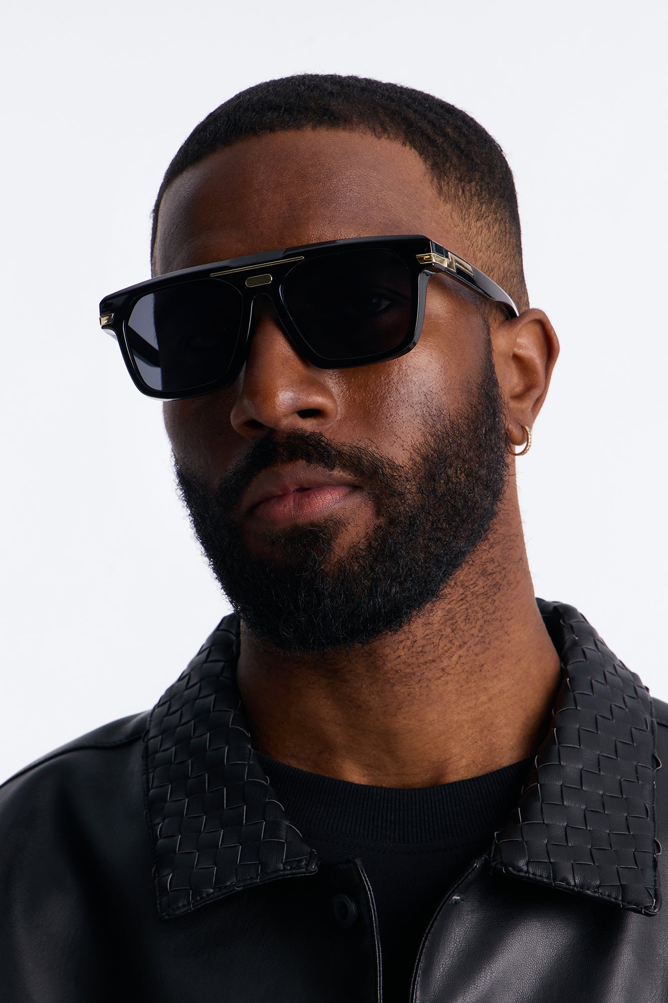 Stuck In Limbo Flat Top Sunglasses - Black Fashion Nova