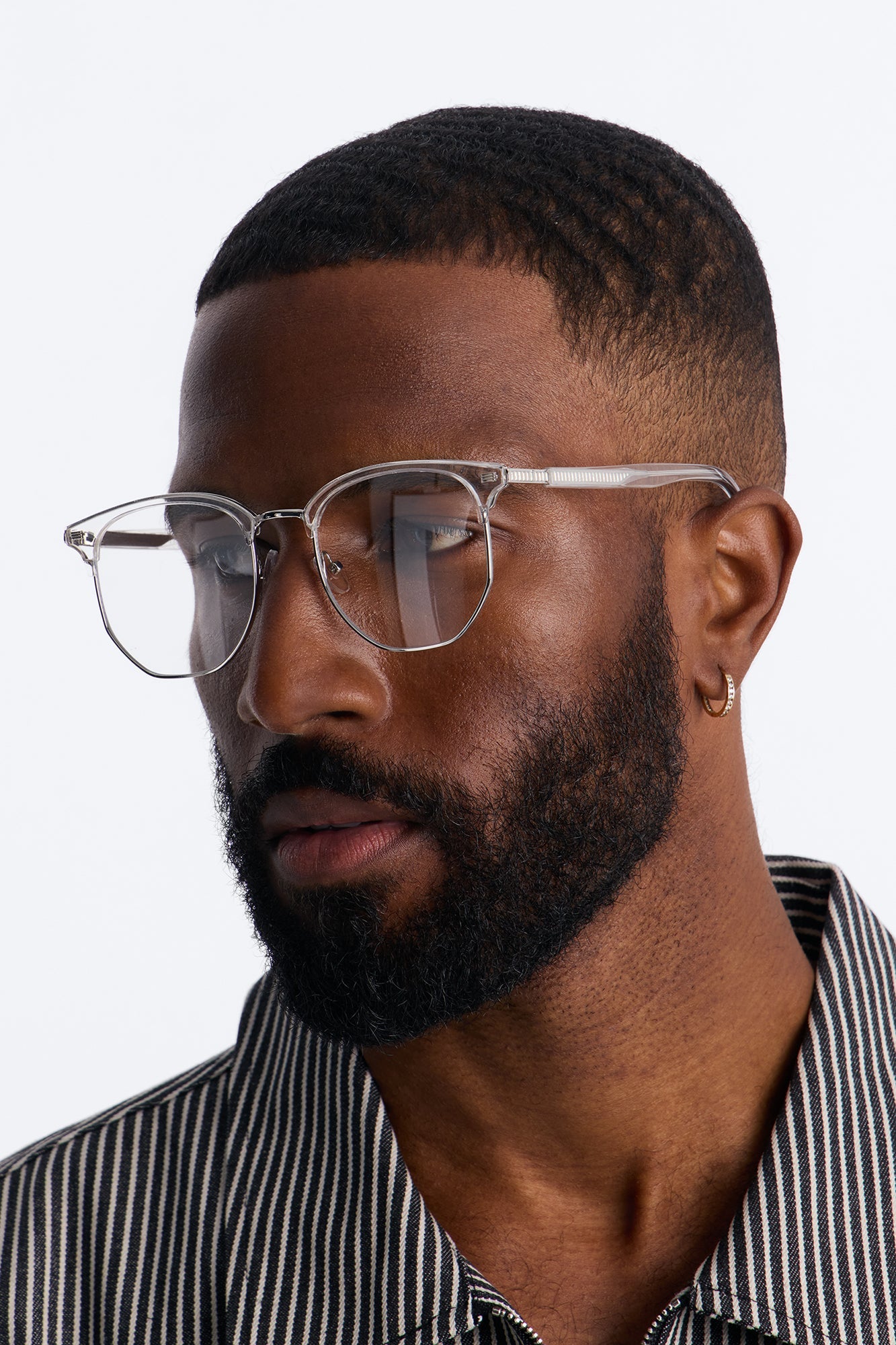 Slow Morning Hours Sunglasses - Clear/Silver Fashion Nova