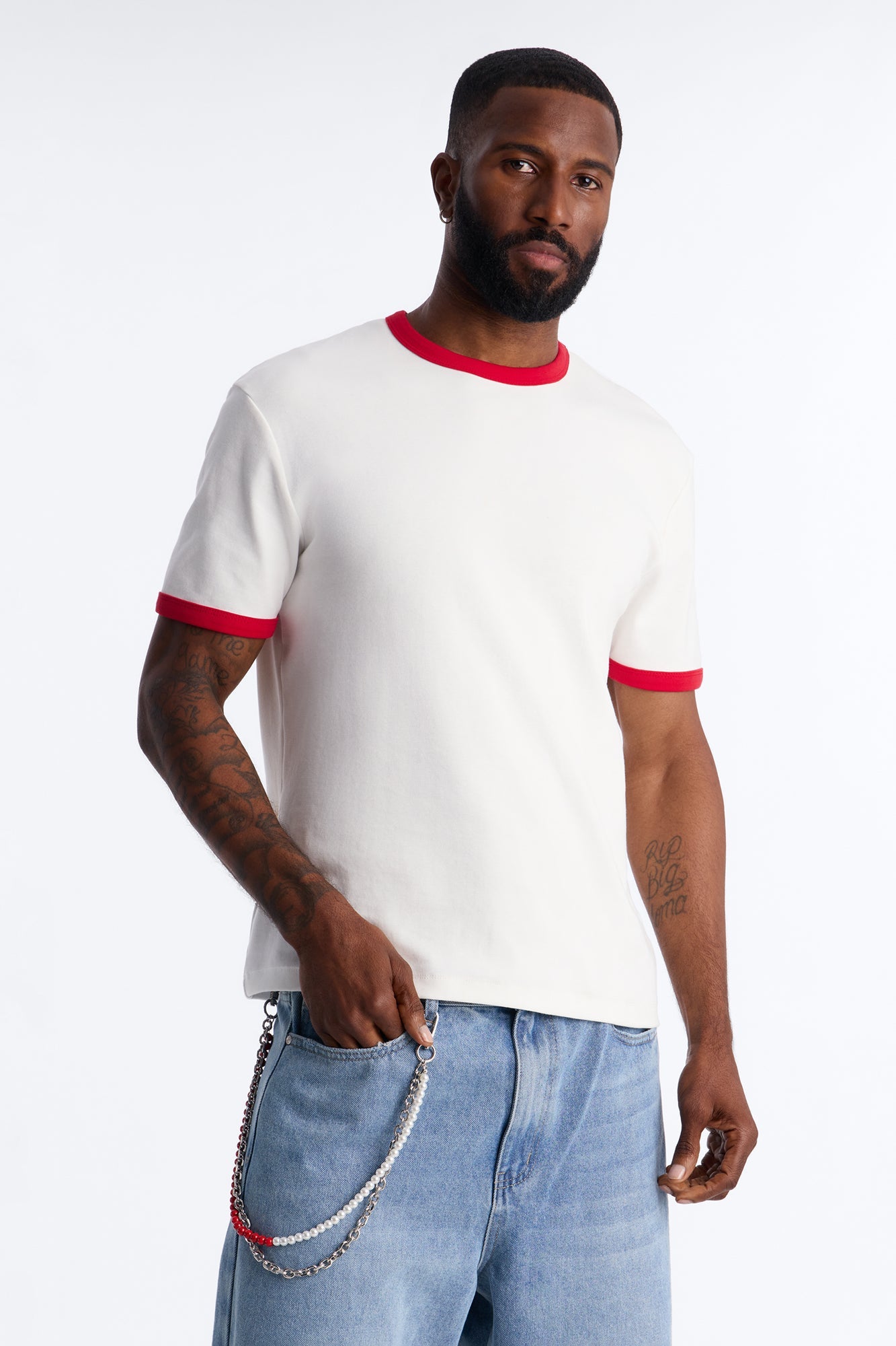 Crimson And Pearl Layered Pant Chain - Silver Fashion Nova