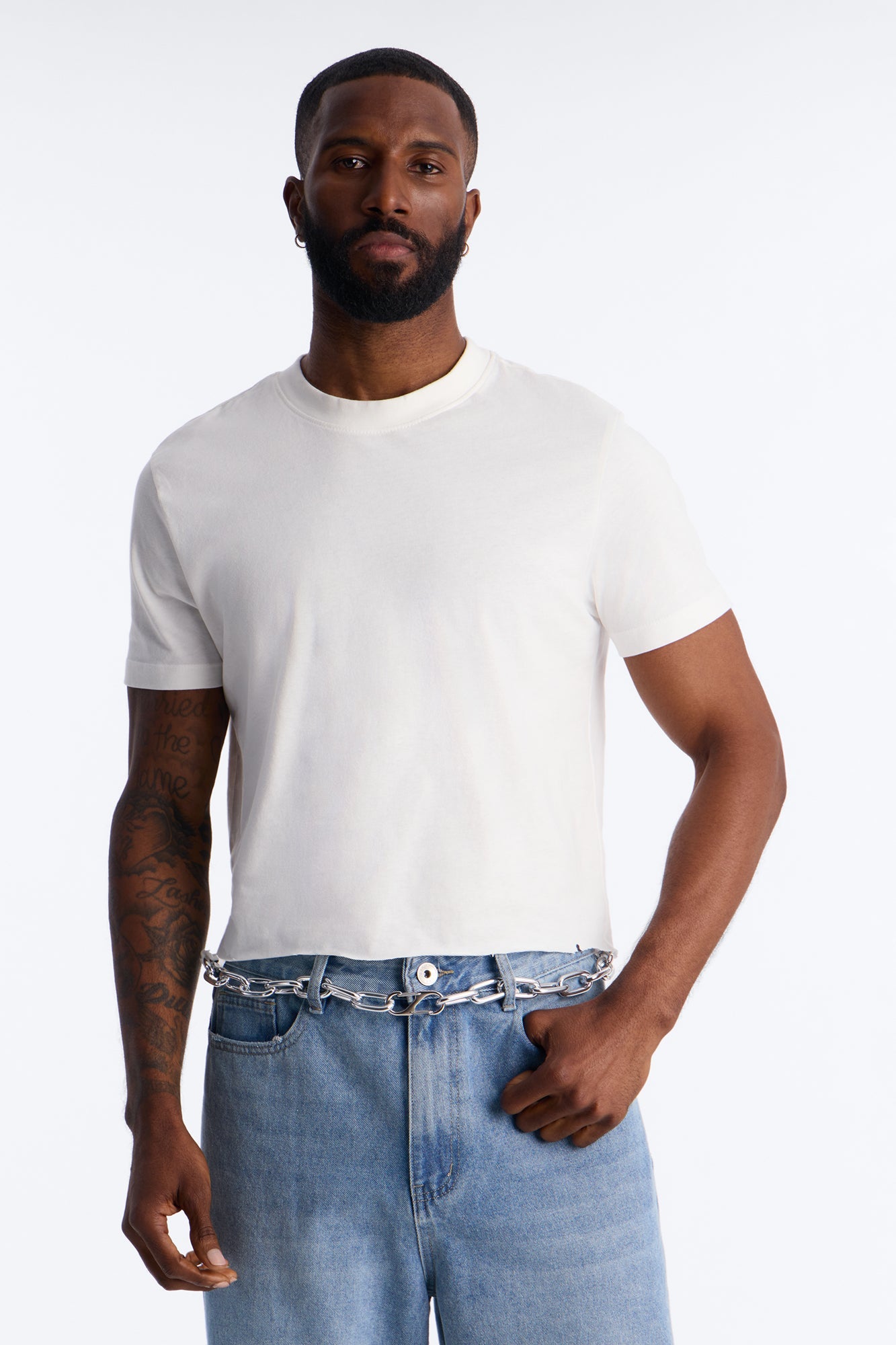 Industrial Urban Chain Belt - Silver Fashion Nova
