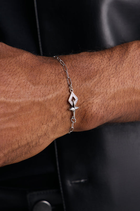 Astrastar Chain Link Bracelet - Silver Fashion Nova