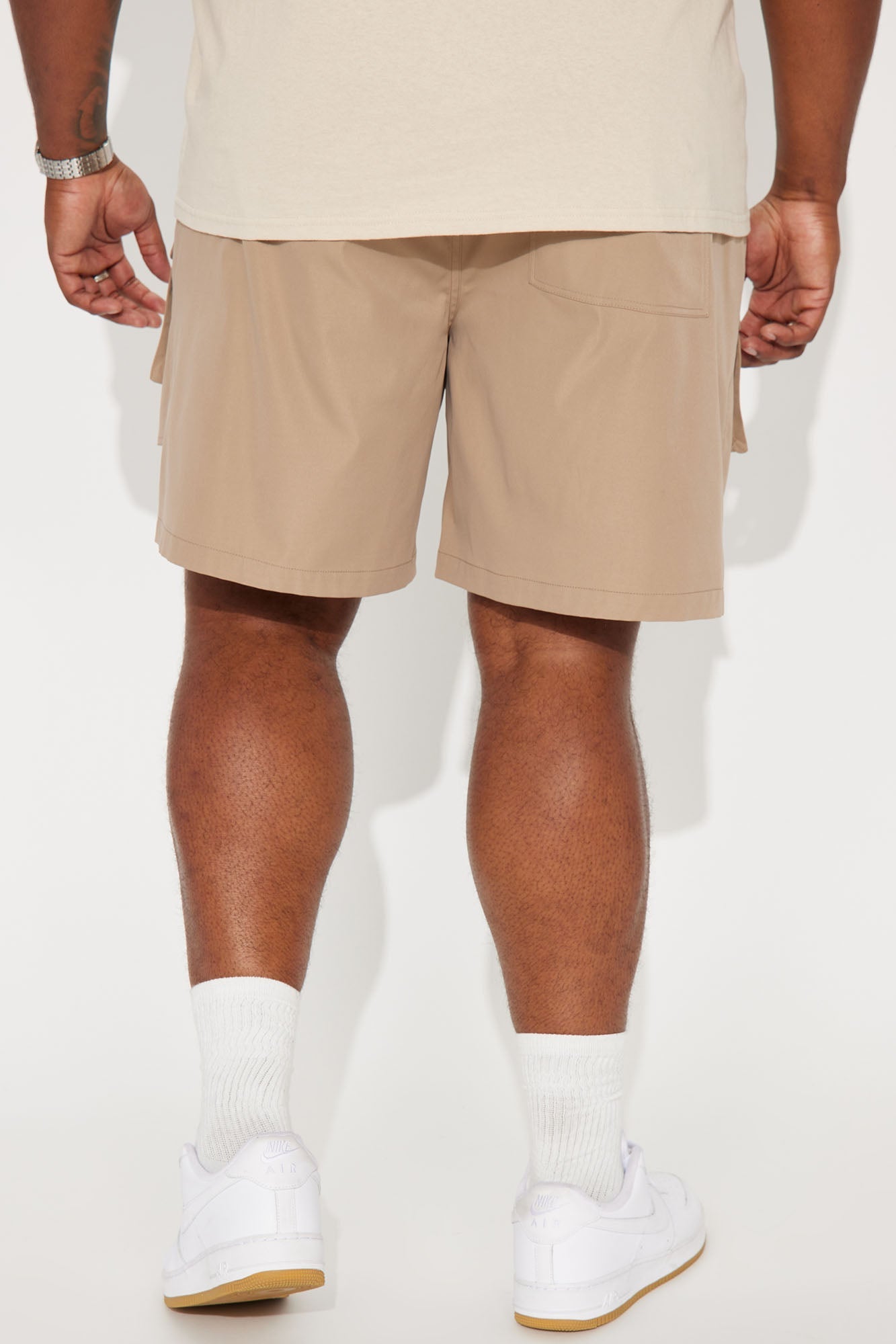 All Cap Utility Nylon Cargo Shorts - Taupe Fashion Nova