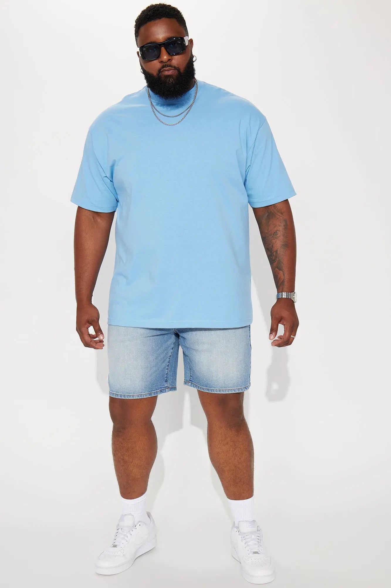 Cornell Slim Denim Shorts - Light Wash Fashion Nova
