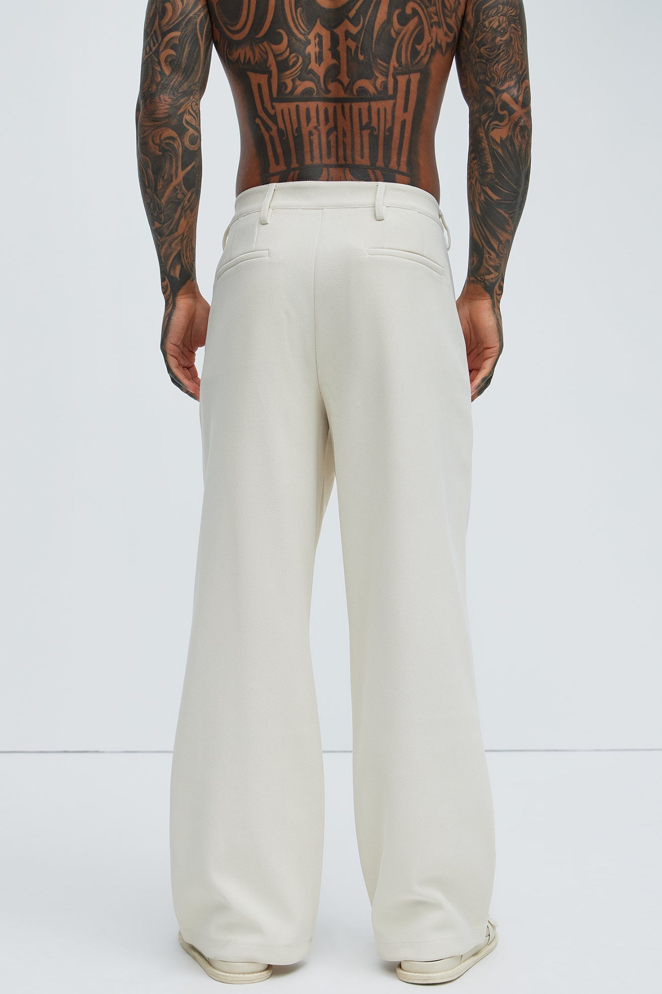 Turner Relaxed Trouser Pants - Cream Fashion Nova