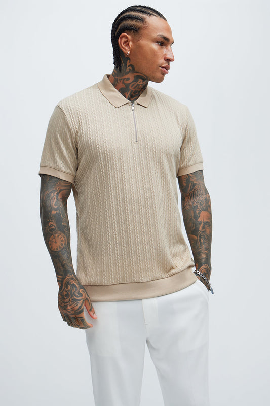 Caddie Short Sleeve Polo - Cream Fashion Nova