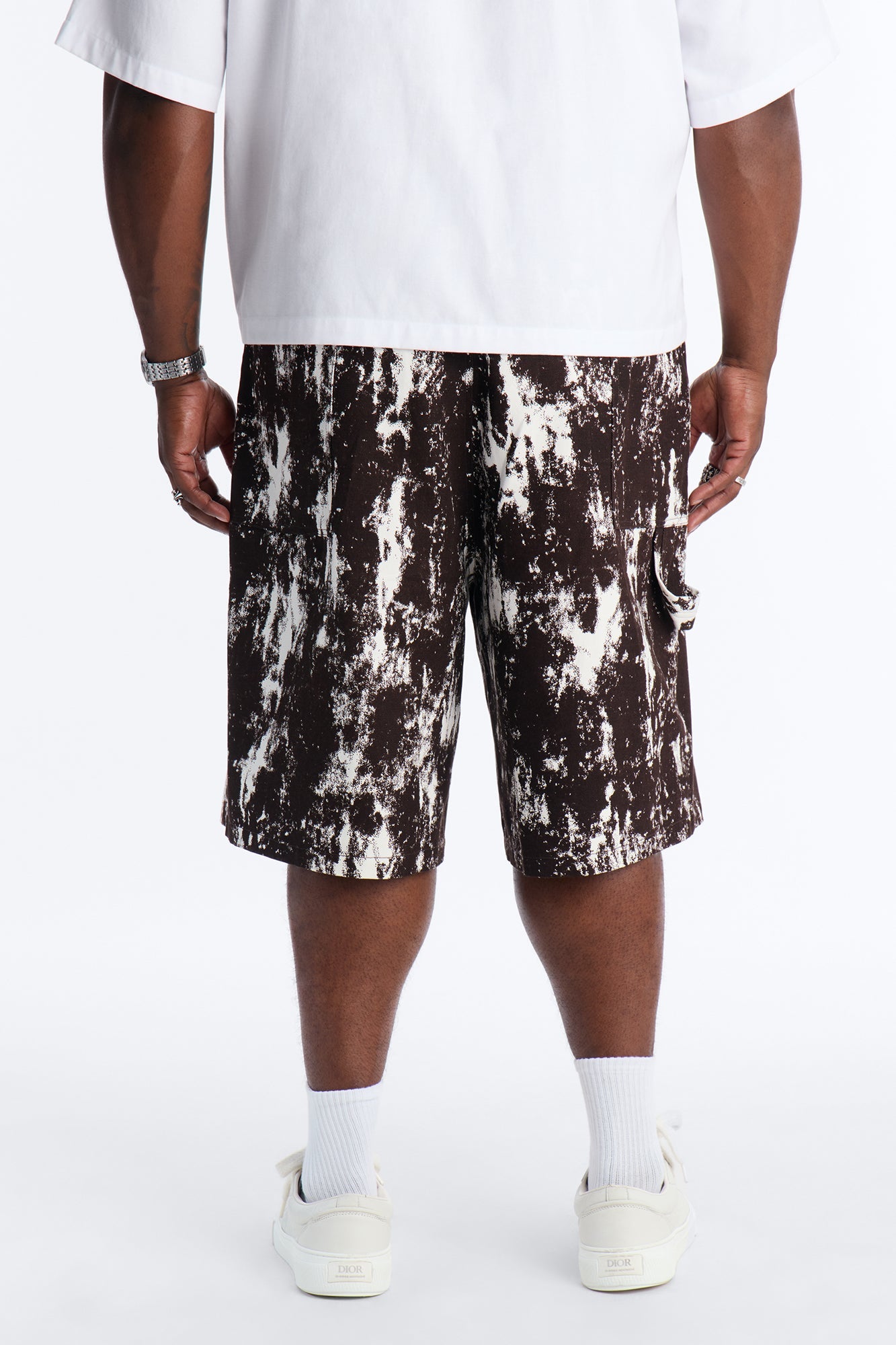 Mixed Clarity Printed Short - Brown Combo Fashion Nova