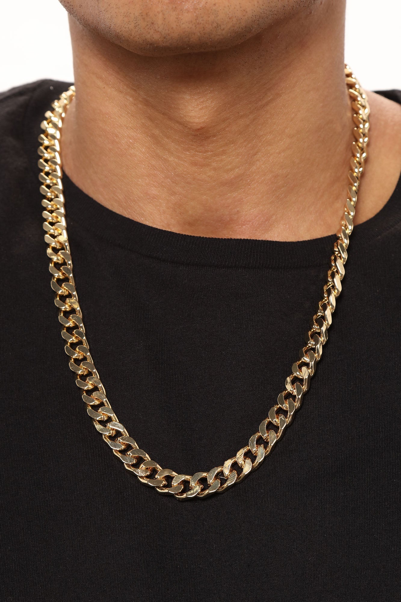 24″ Joe's Cuban Link Chain Necklace - Gold Fashion Nova