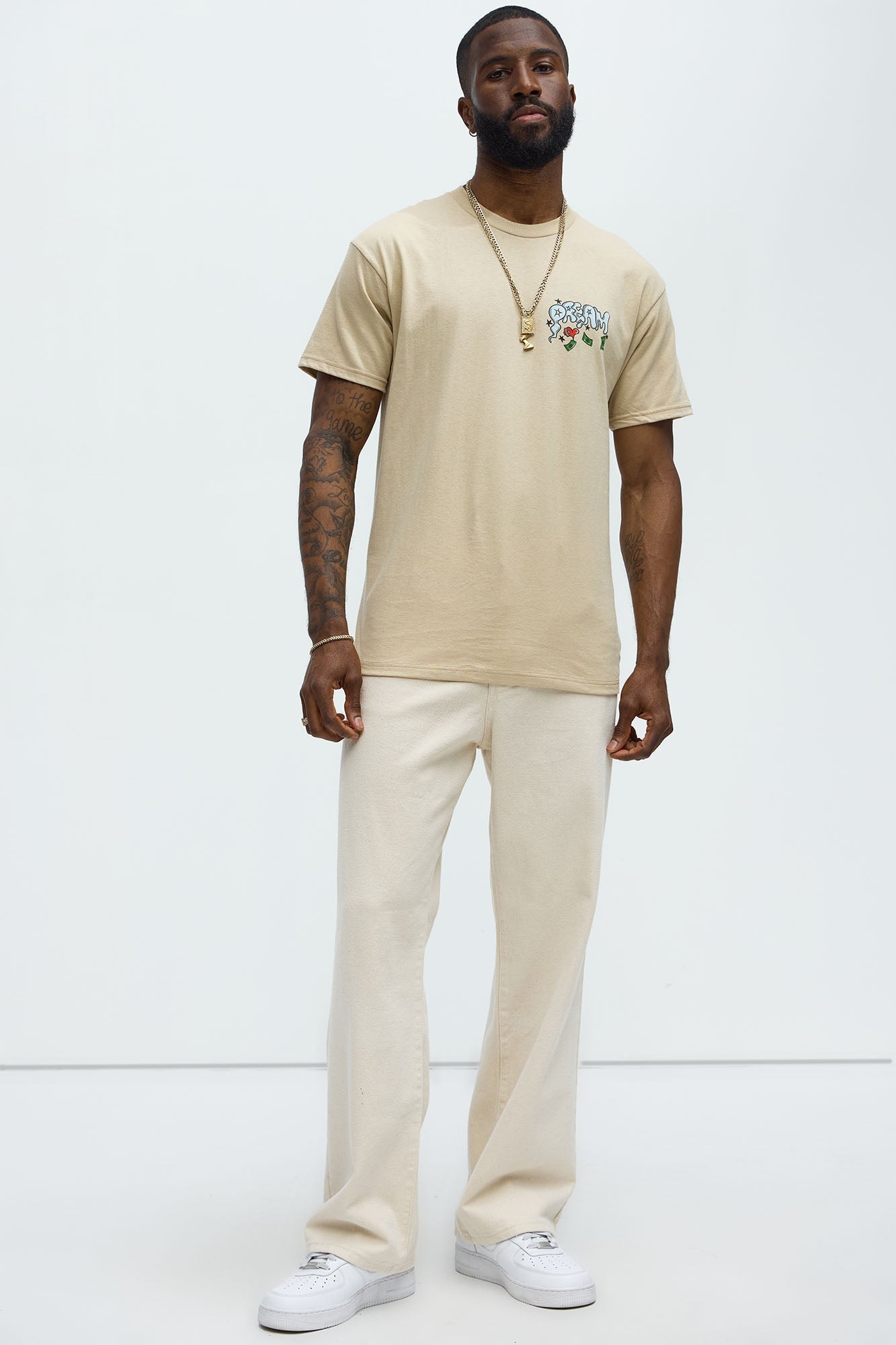 Deadly Dreams Short Sleeve Tee - Natural Fashion Nova