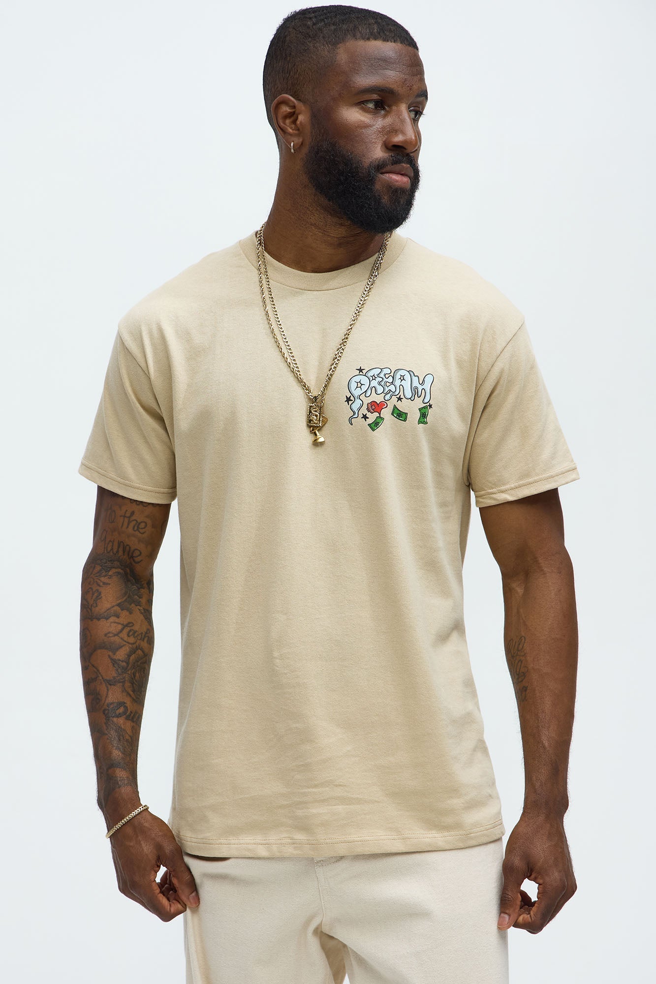 Deadly Dreams Short Sleeve Tee - Natural Fashion Nova