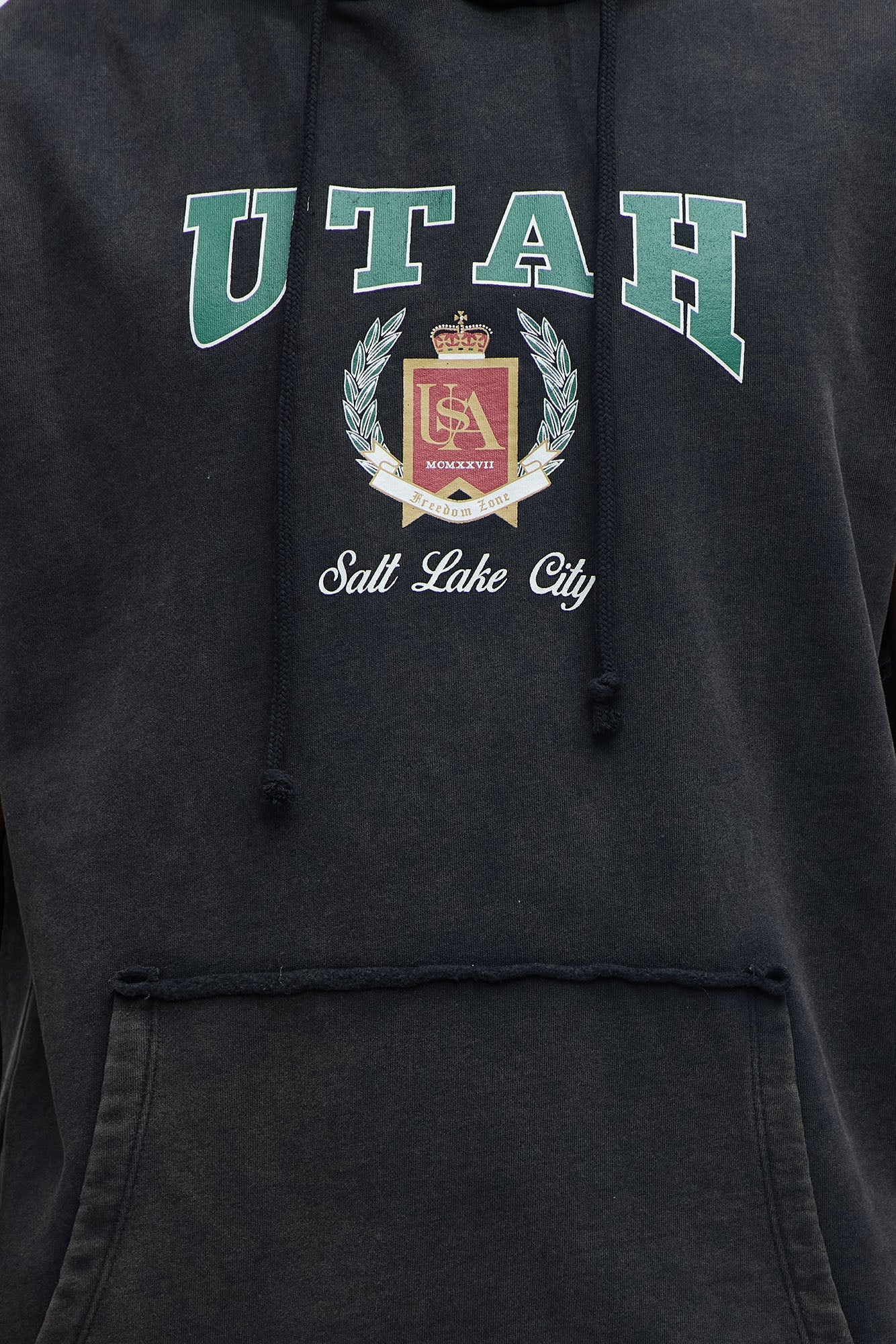 Utah Sleeveless Hoodie - Black Fashion Nova