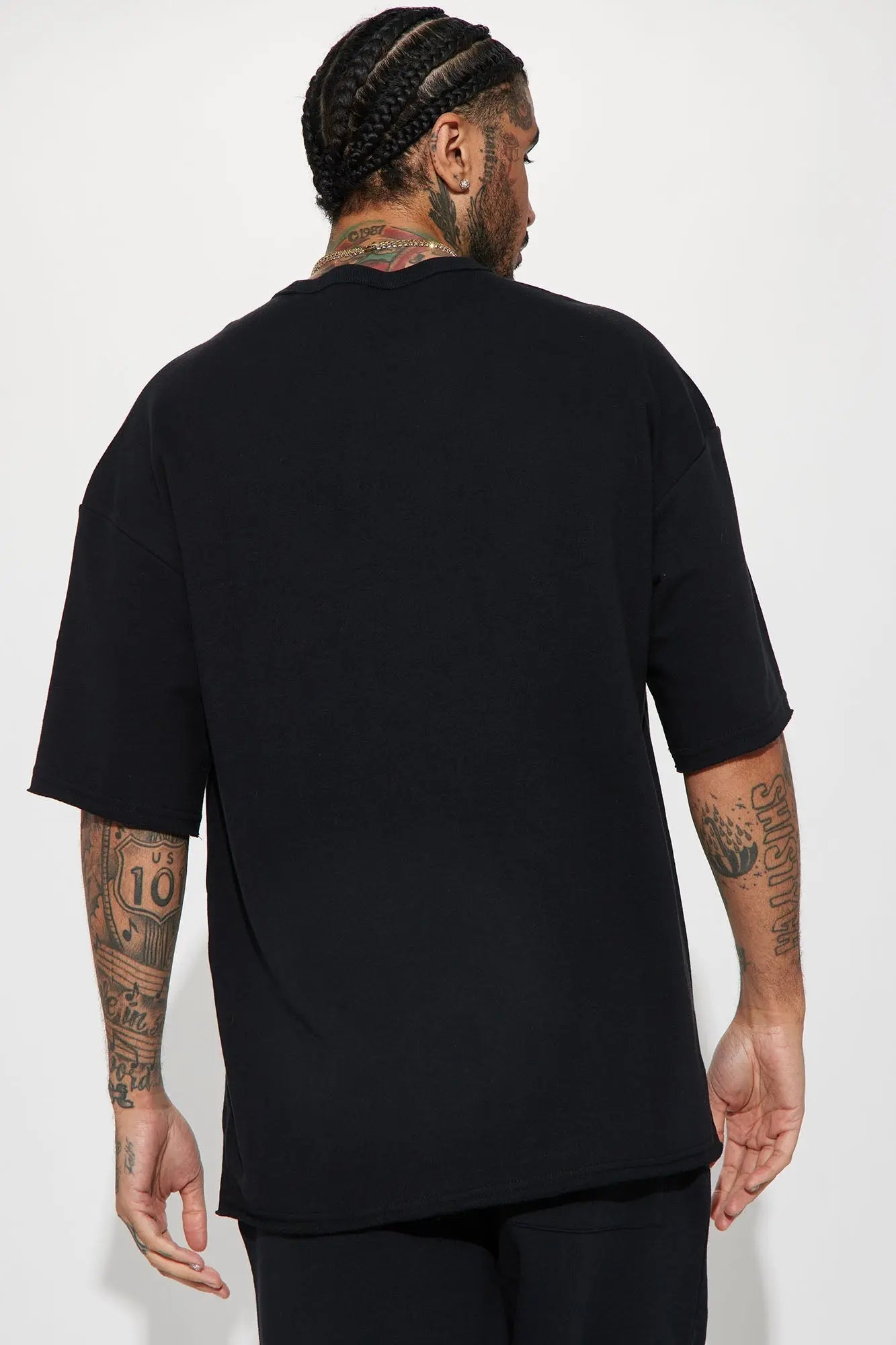 I Like How It Looks Oversized Terry Short Sleeve Tee - Black Fashion Nova