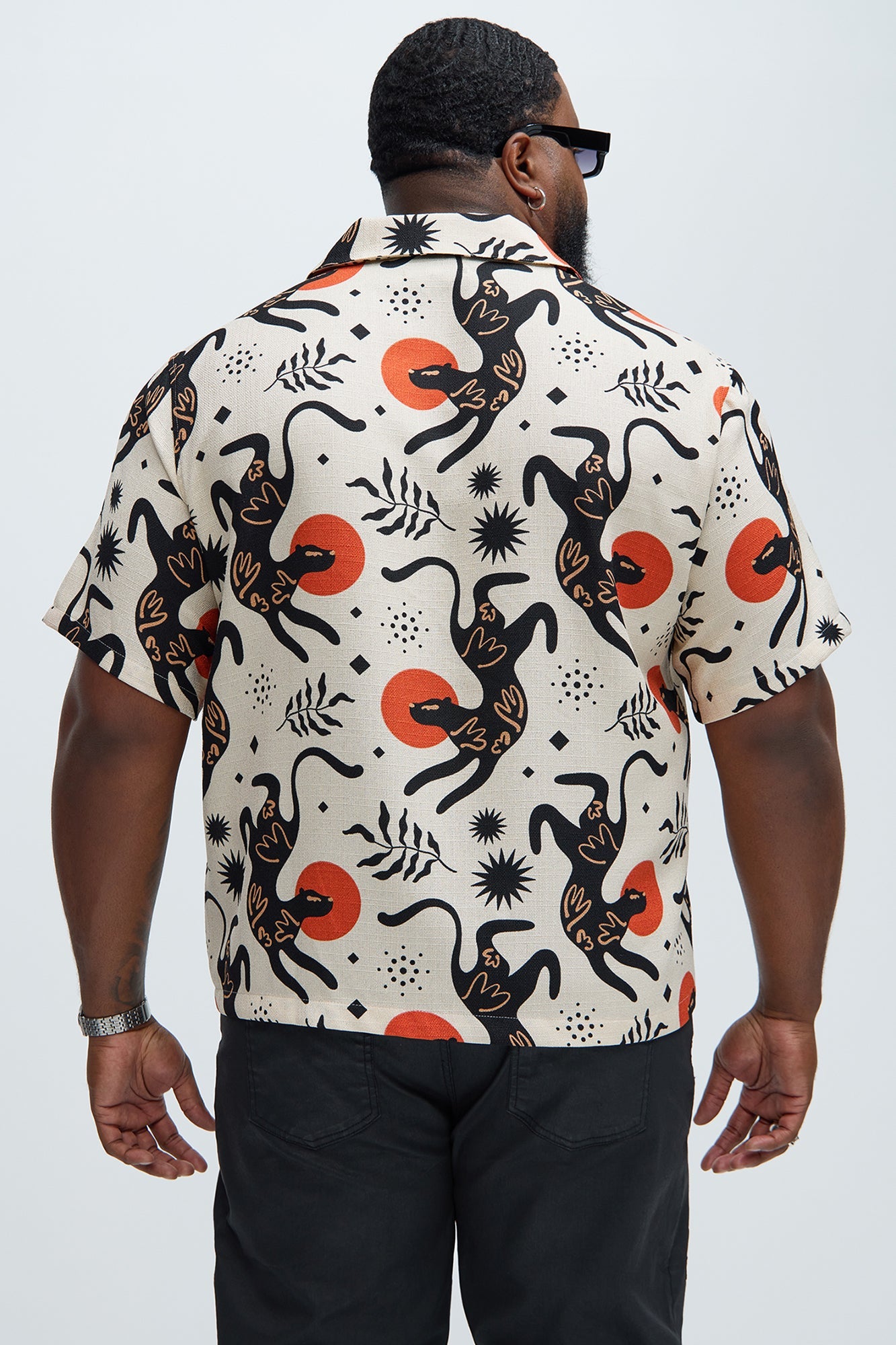 Dancing Cat Shirt - Tan/Multi Fashion Nova
