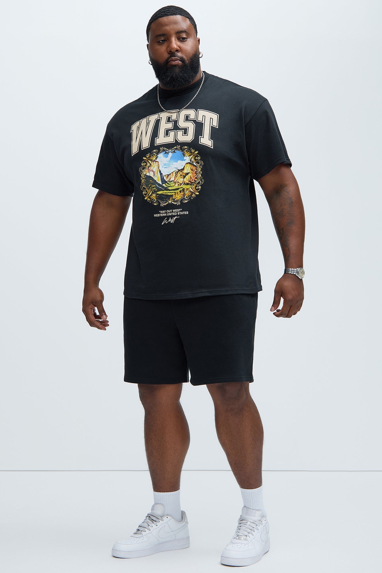 Tyson Sweatshort - Black Fashion Nova