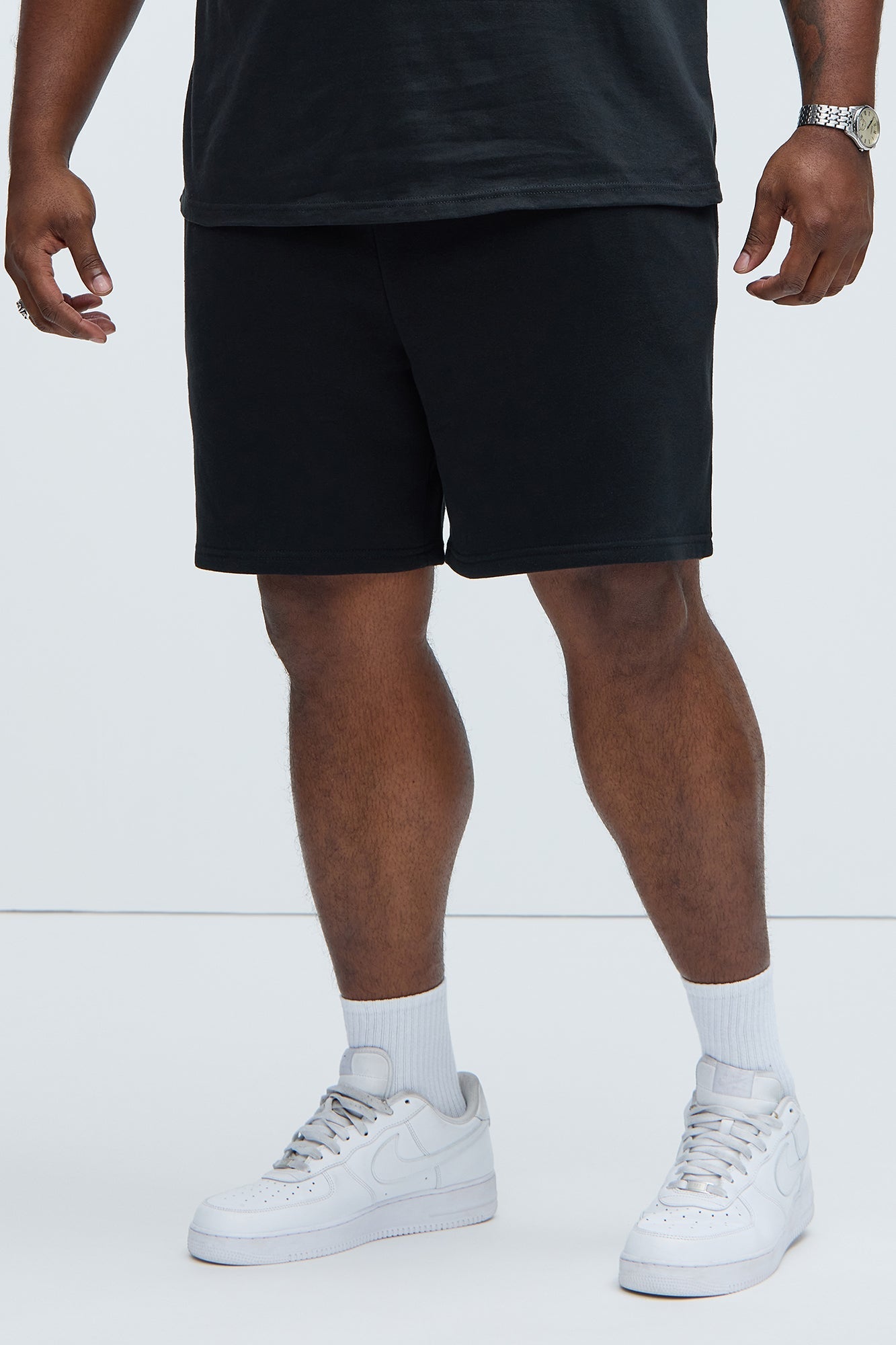 Tyson Sweatshort - Black Fashion Nova