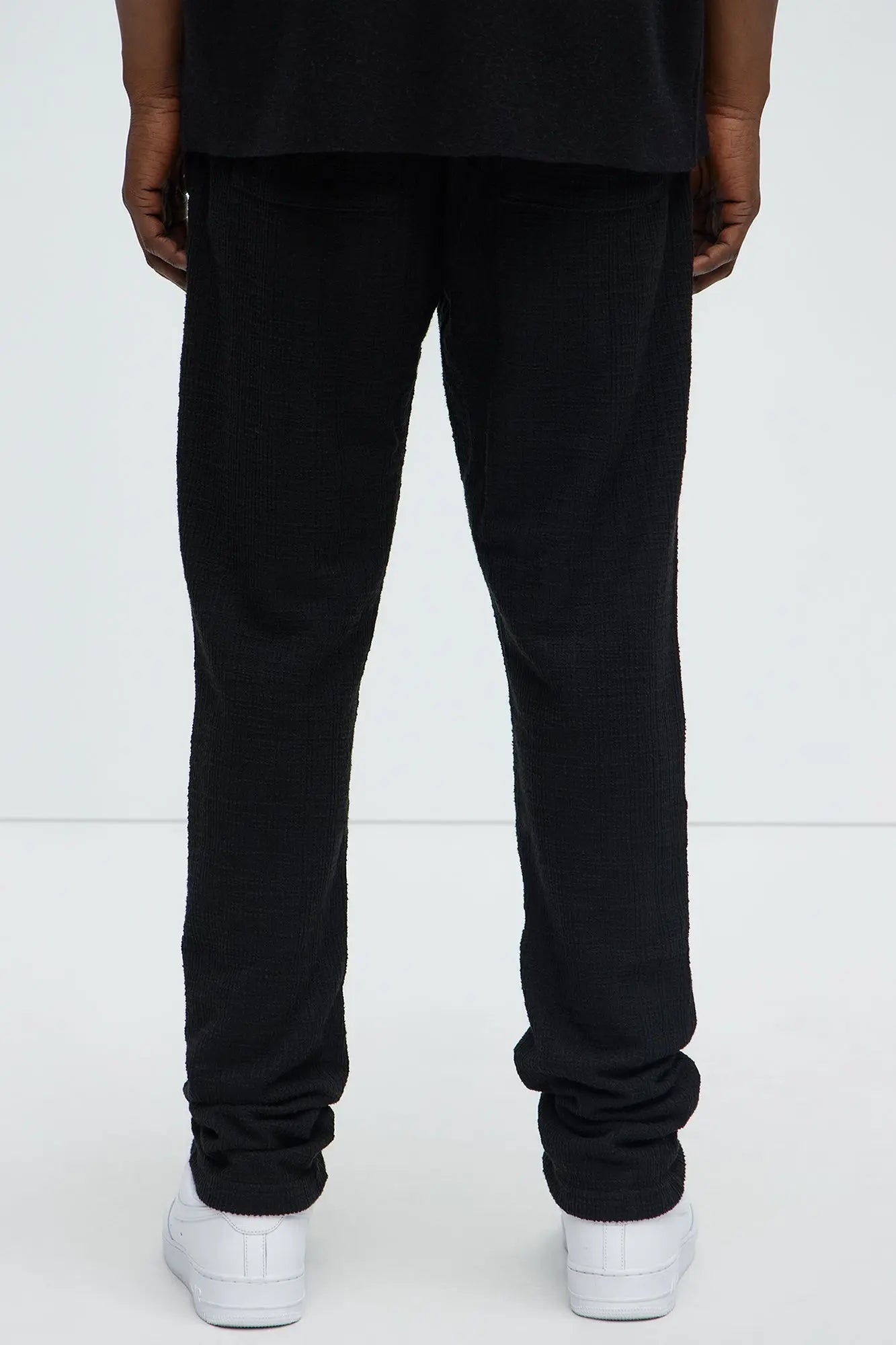 Dean Textured Slim Pants - Black Fashion Nova