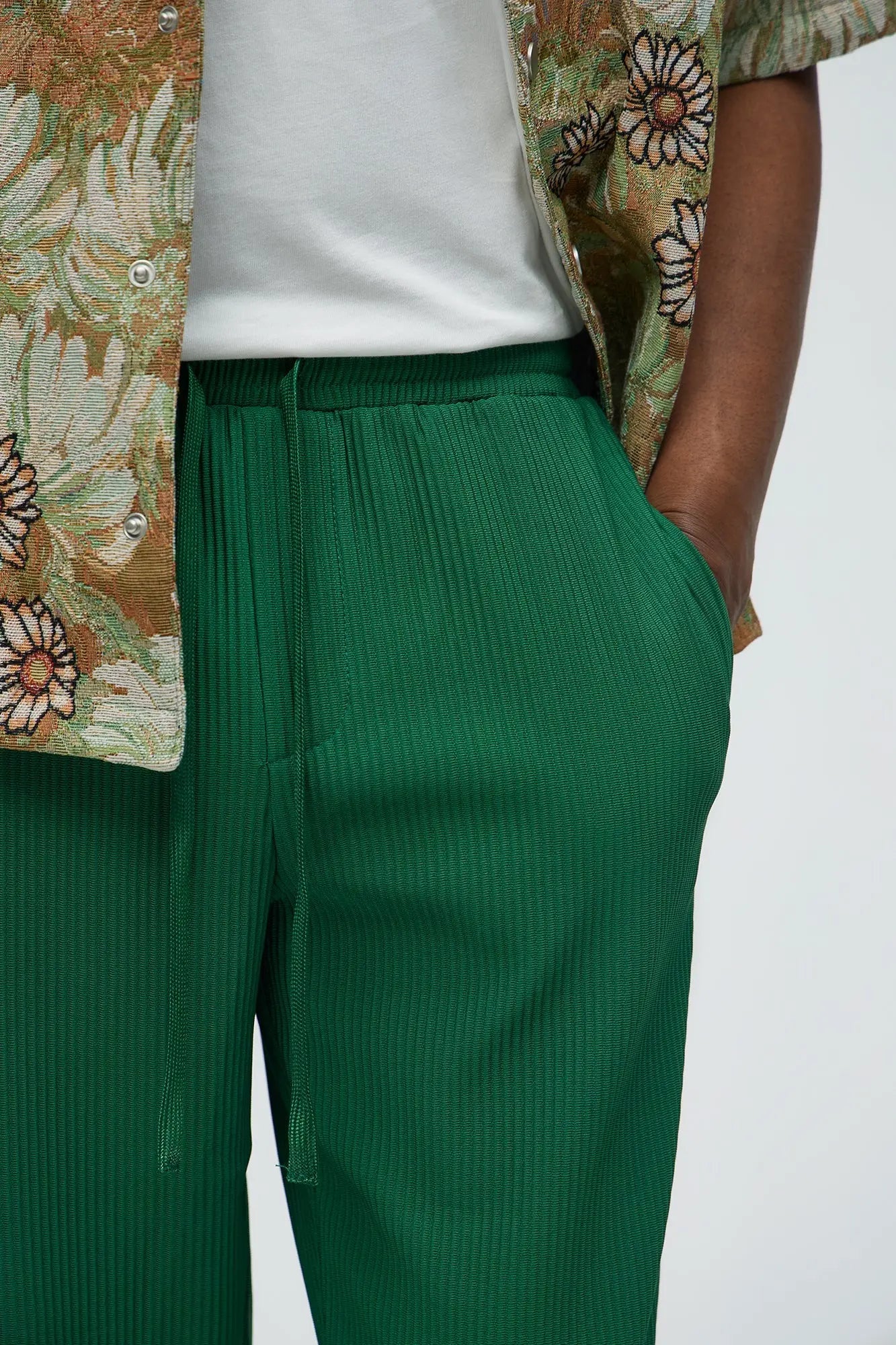 Show Up Slim Slit Pants - Green Fashion Nova