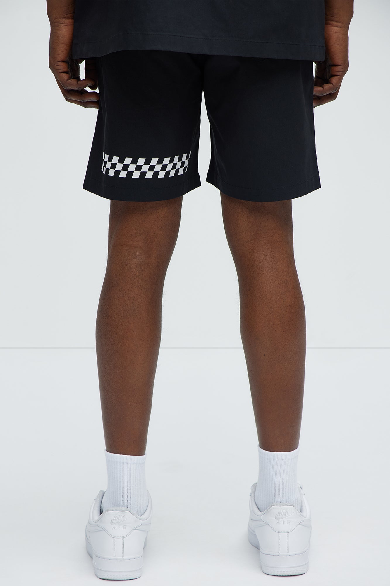 Racing Club Relaxed Drawstring Shorts - Black Fashion Nova