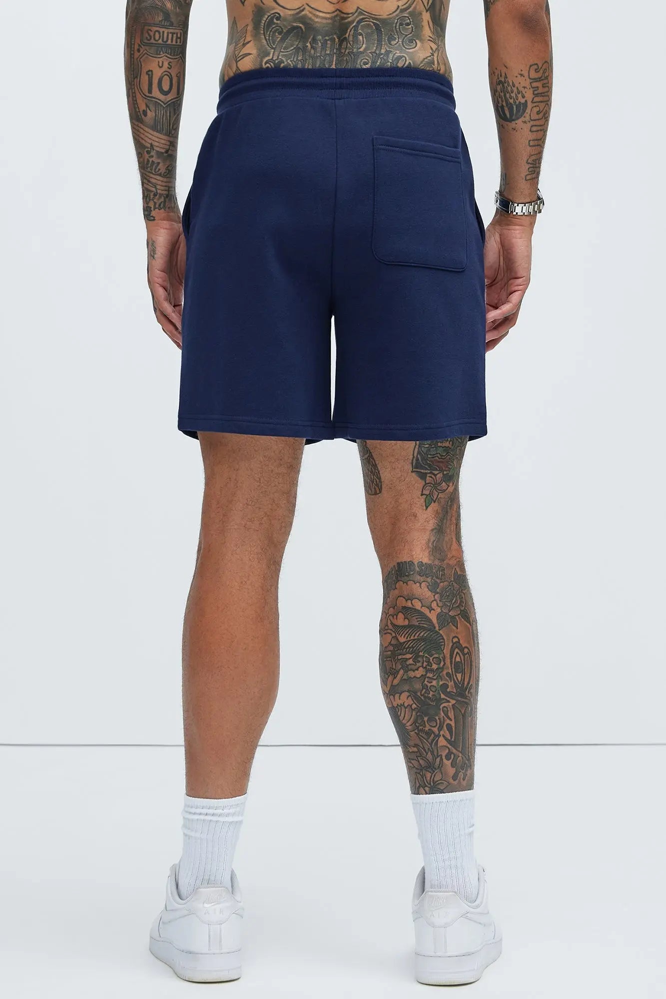 Tyson Sweatshort - Navy Fashion Nova