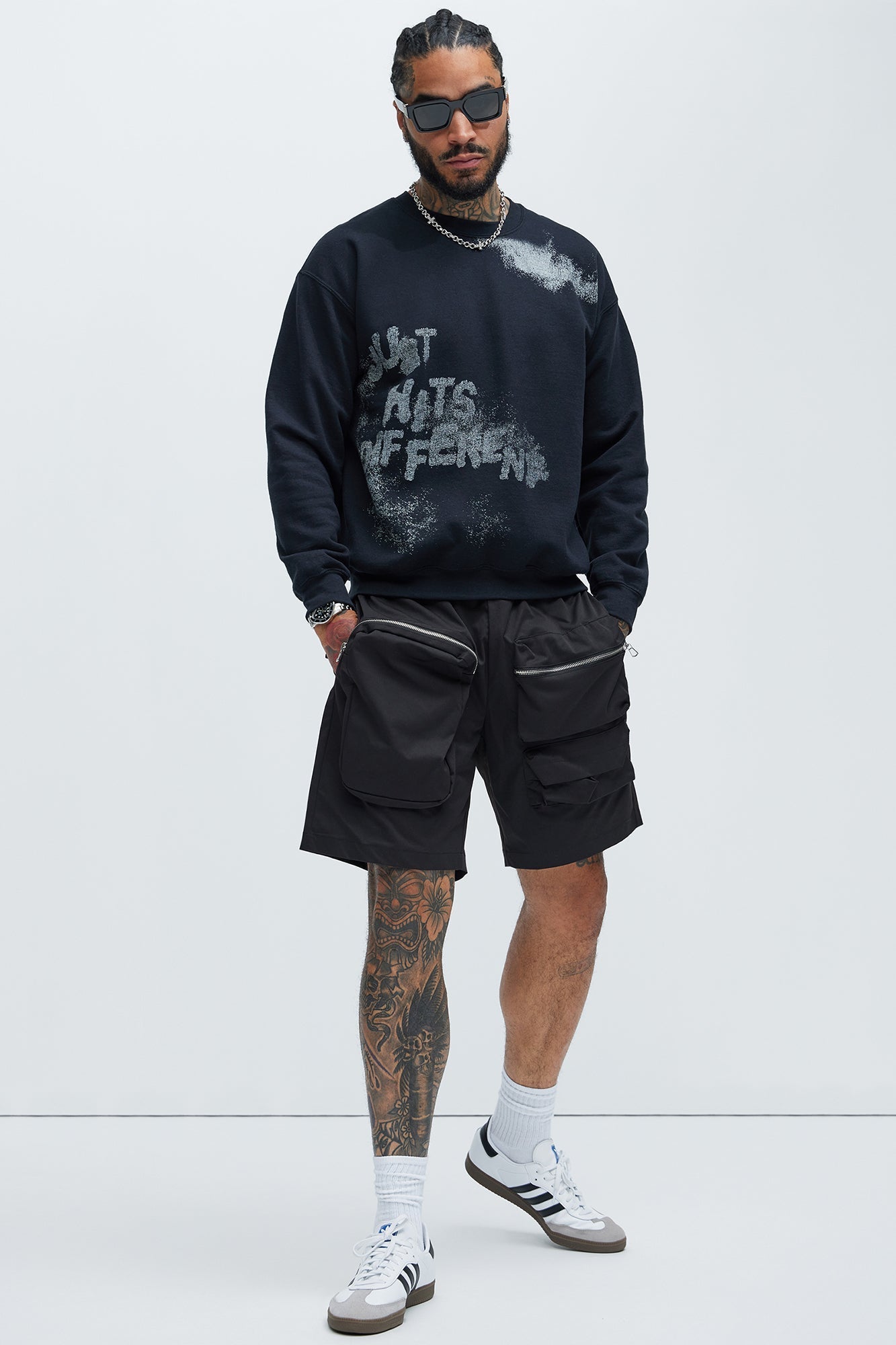 Just Hits Different Sweatshirt - Black Fashion Nova