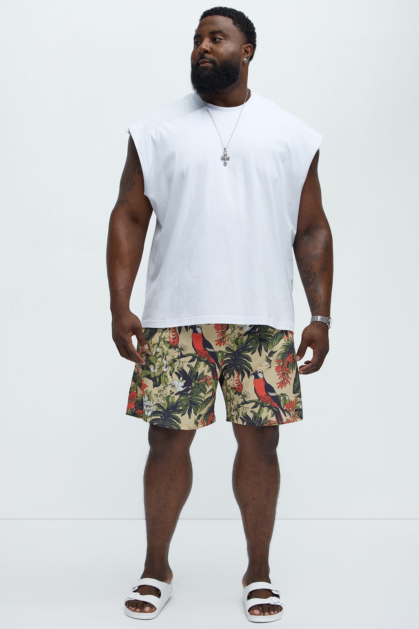 Rio Printed Swim Classic Trunk - Multi Color Fashion Nova