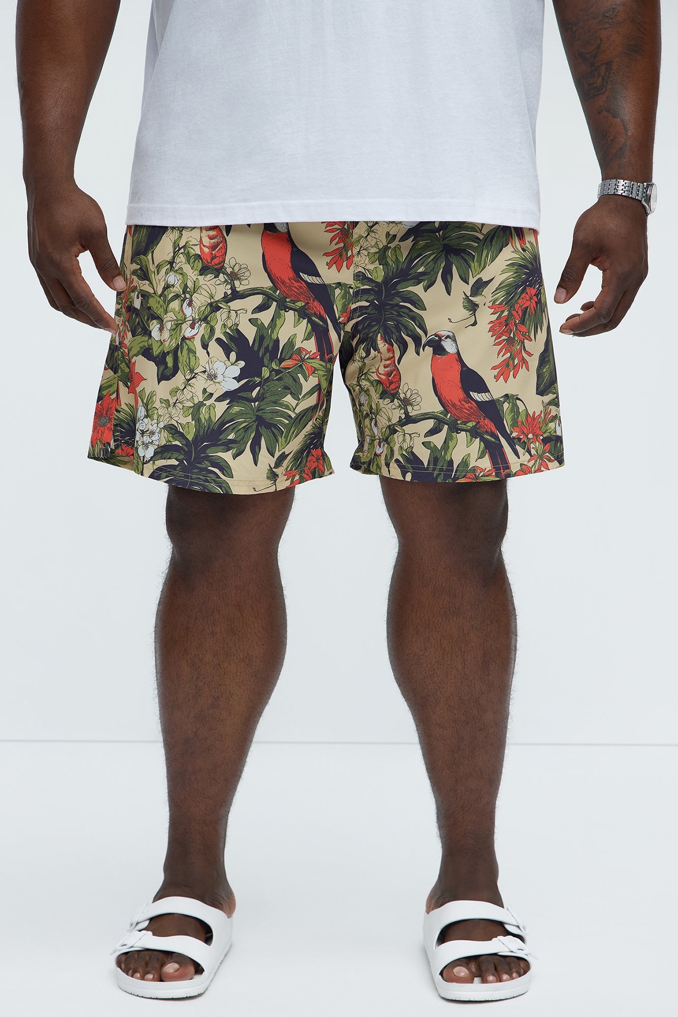 Rio Printed Swim Classic Trunk - Multi Color Fashion Nova