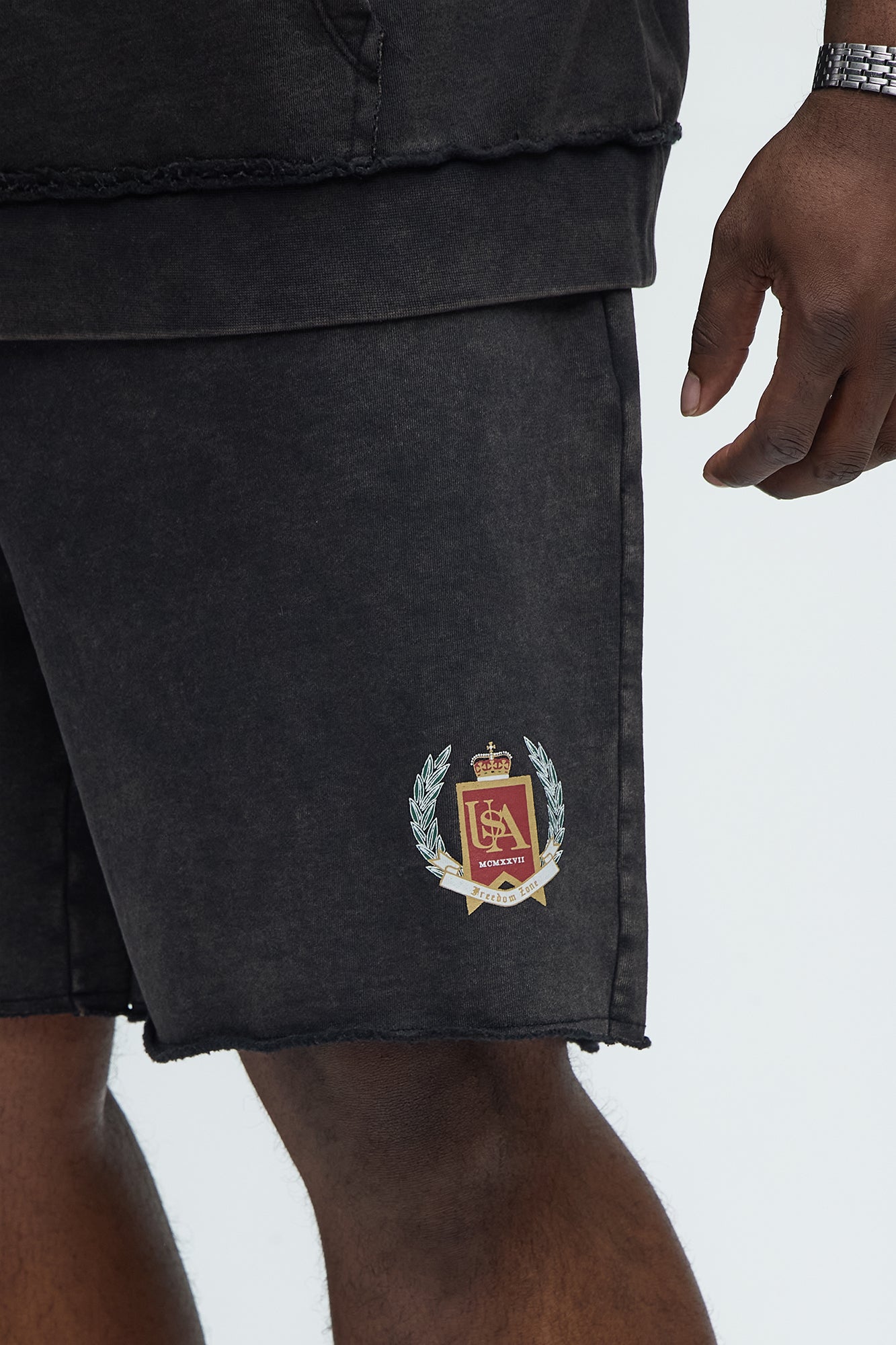 Utah Sweatshorts - Black Fashion Nova