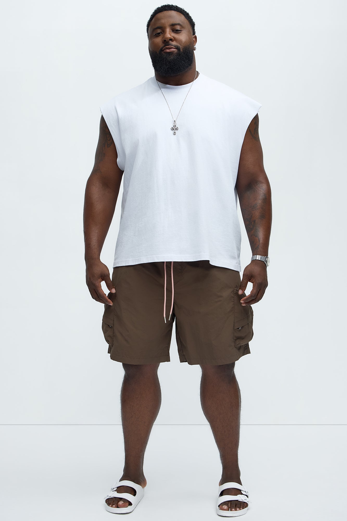 Take A Hike Cargo Shorts - Brown Fashion Nova