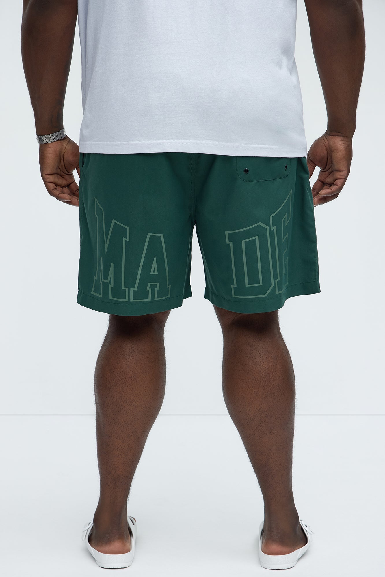 Self Made Swim Classic Trunk - Green Fashion Nova