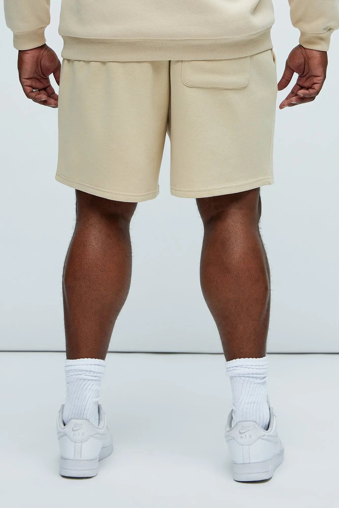 Tyson Sweatshort - Tan Fashion Nova