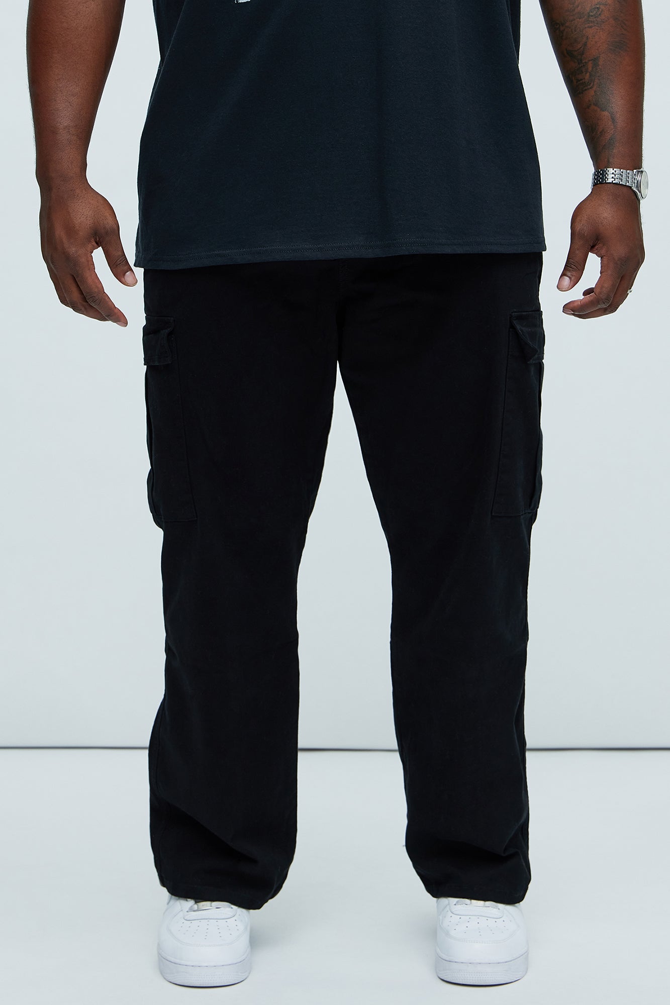 Kyle Straight Cargo Pants - Black Fashion Nova