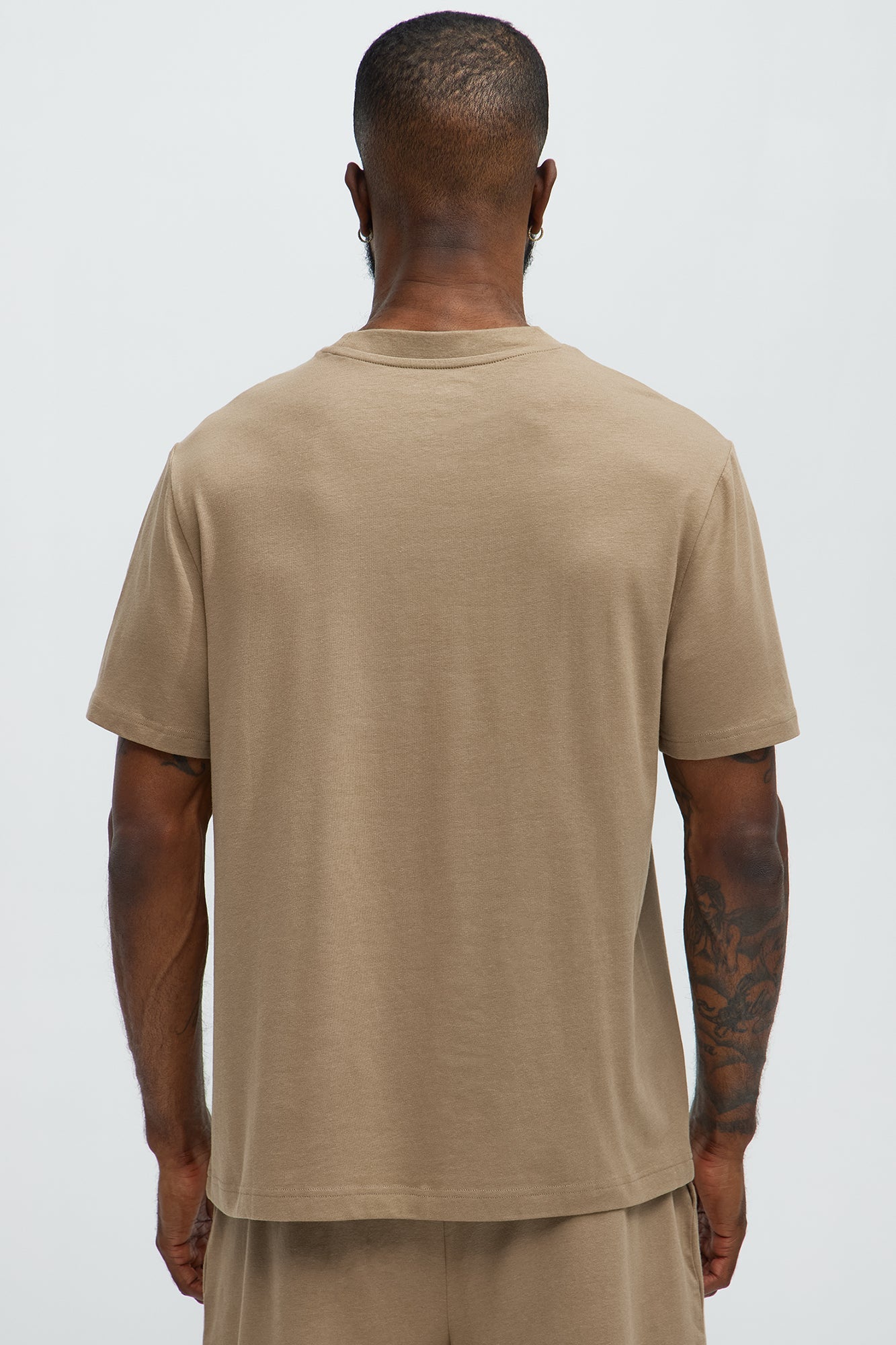 Essential Modal Lounge Short Sleeve Tee - Taupe Fashion Nova