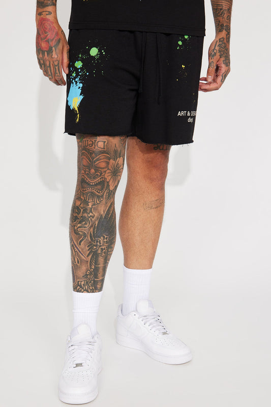 Art And Design Dept Shorts - Black Fashion Nova